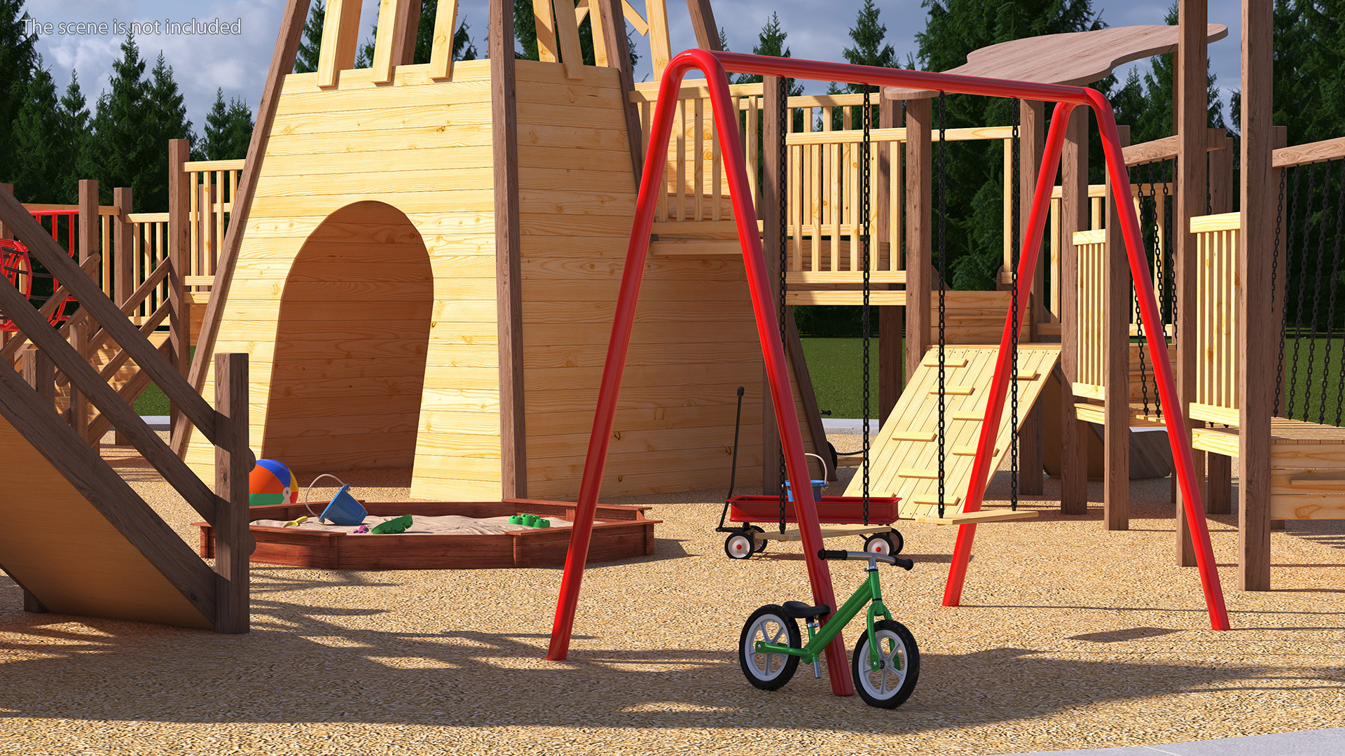 3D model Childrens Playground with Toys