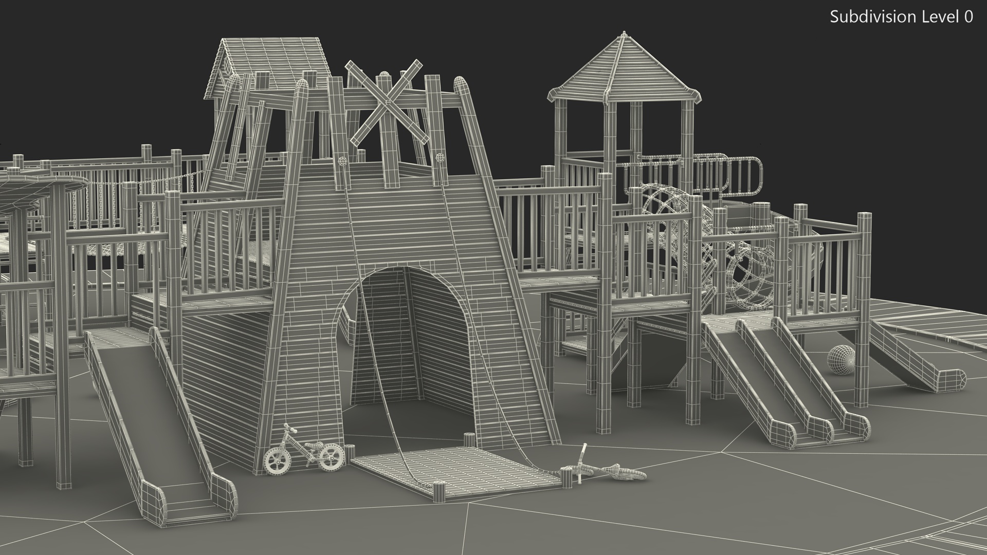3D model Childrens Playground with Toys