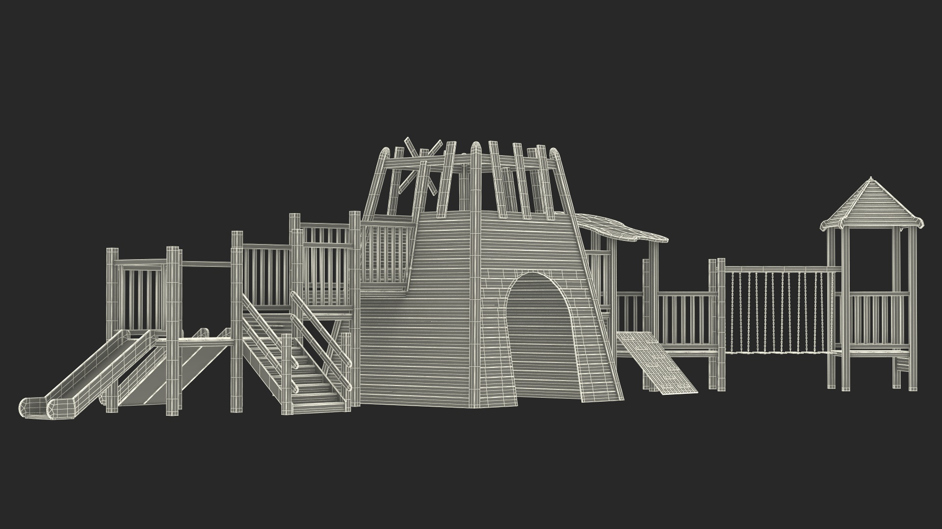3D model Childrens Playground with Toys