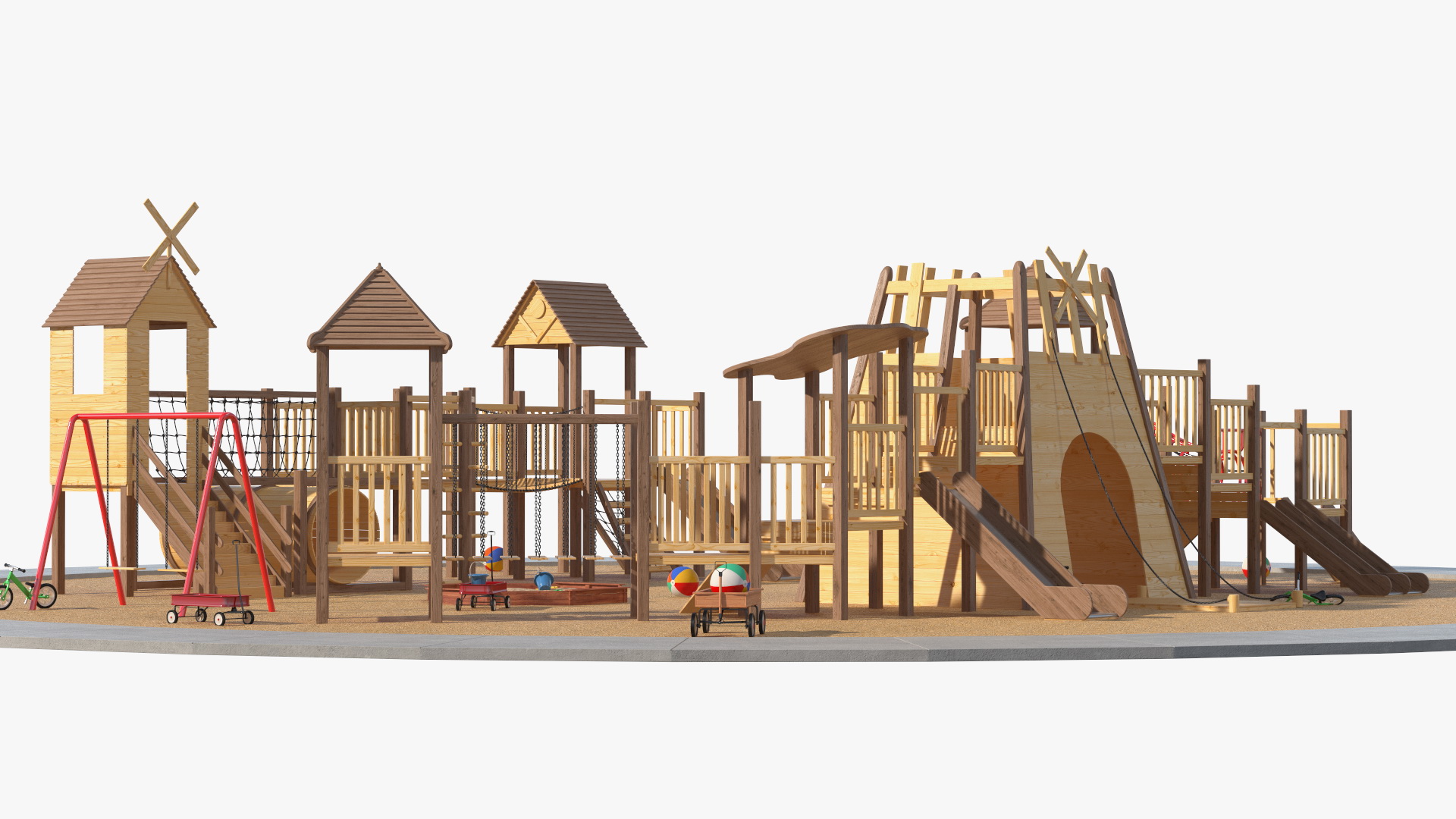 3D model Childrens Playground with Toys