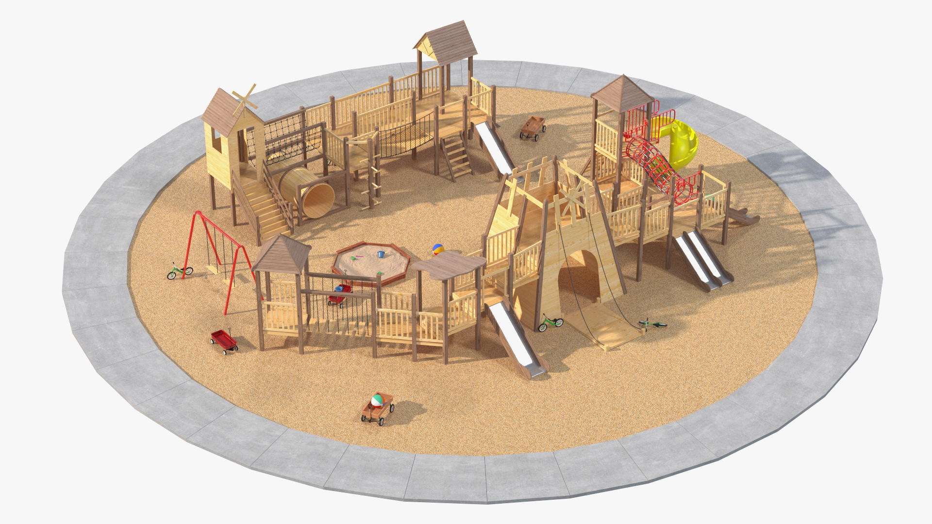3D model Childrens Playground with Toys