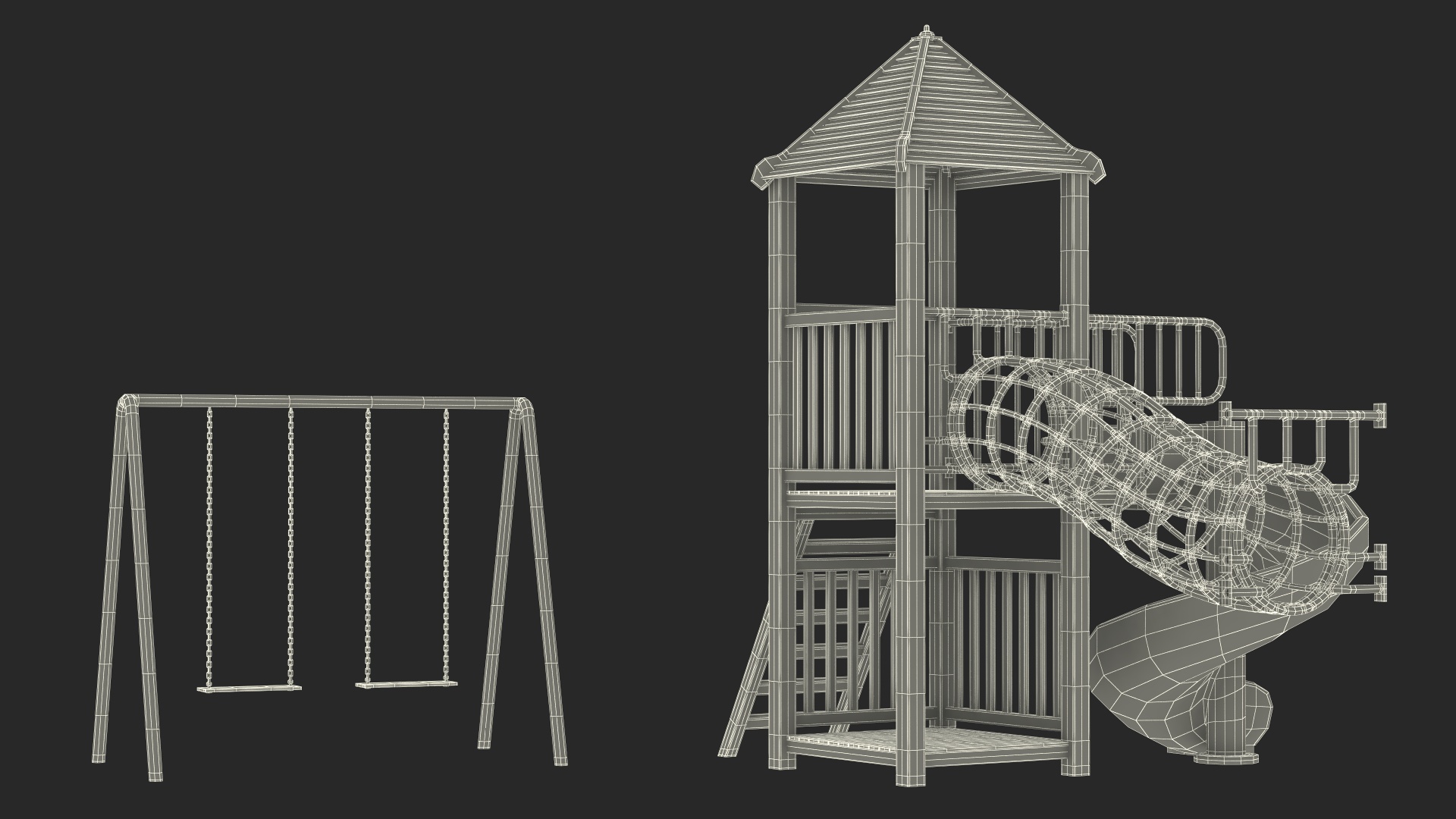 3D model Childrens Playground with Toys