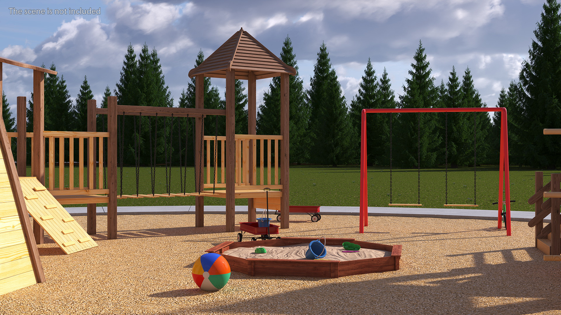 3D model Childrens Playground with Toys