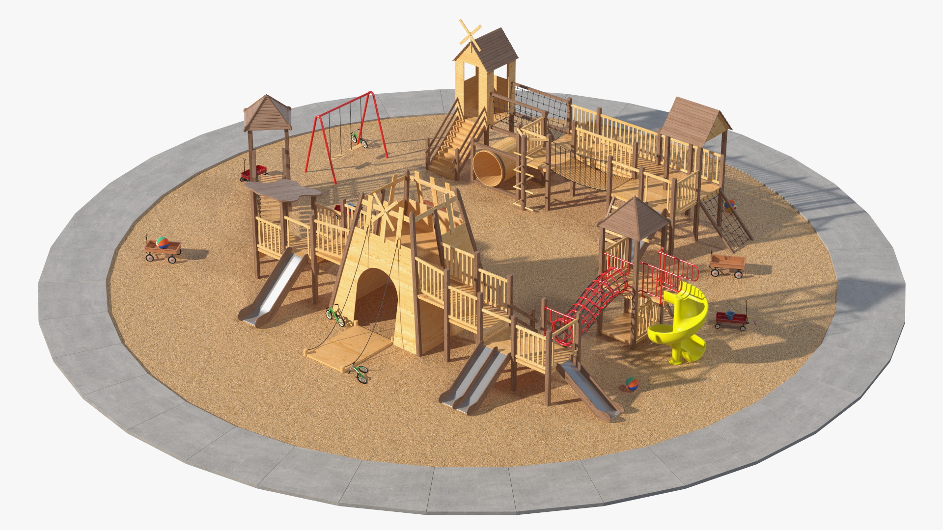 3D model Childrens Playground with Toys