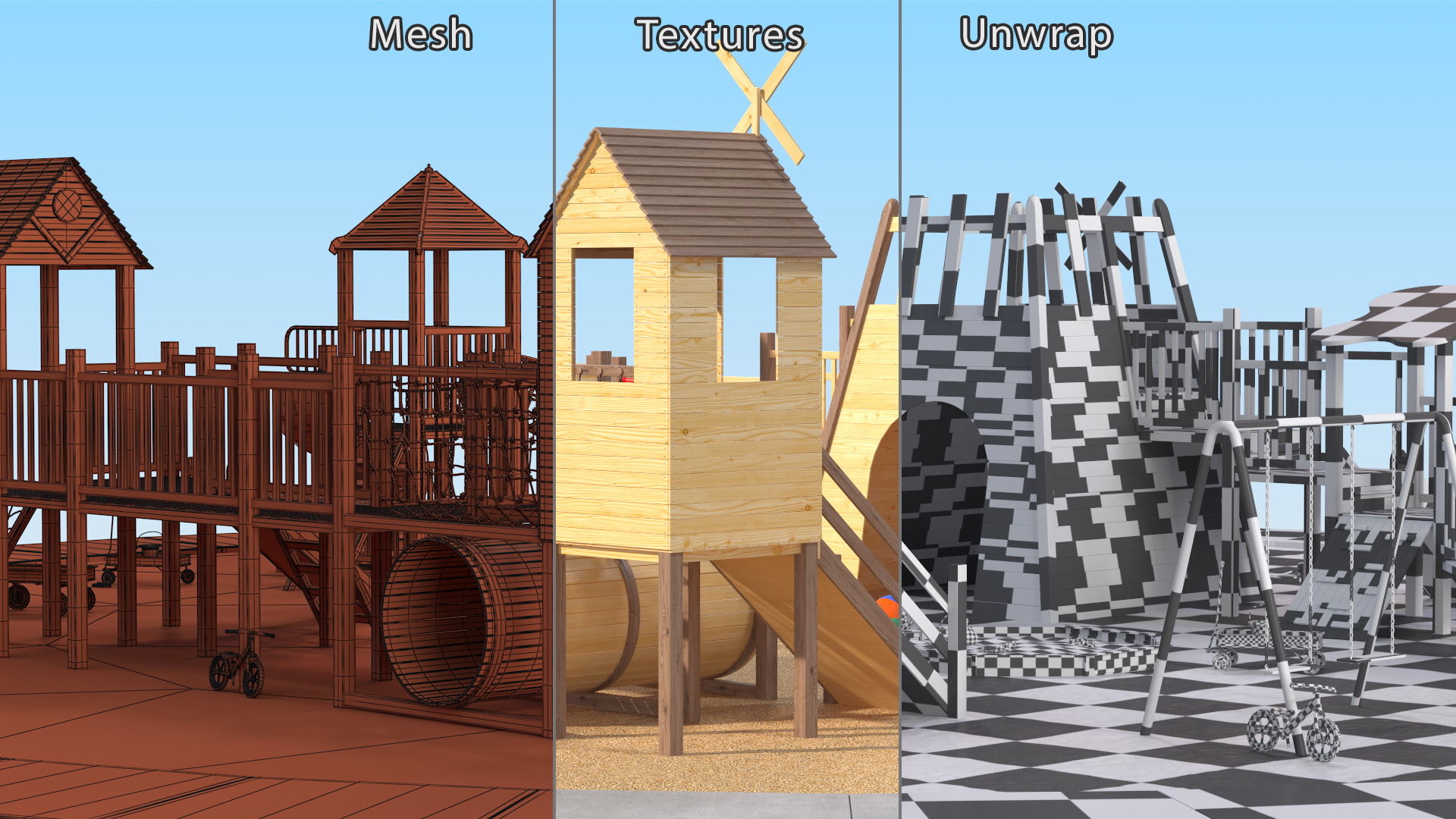 3D model Childrens Playground with Toys