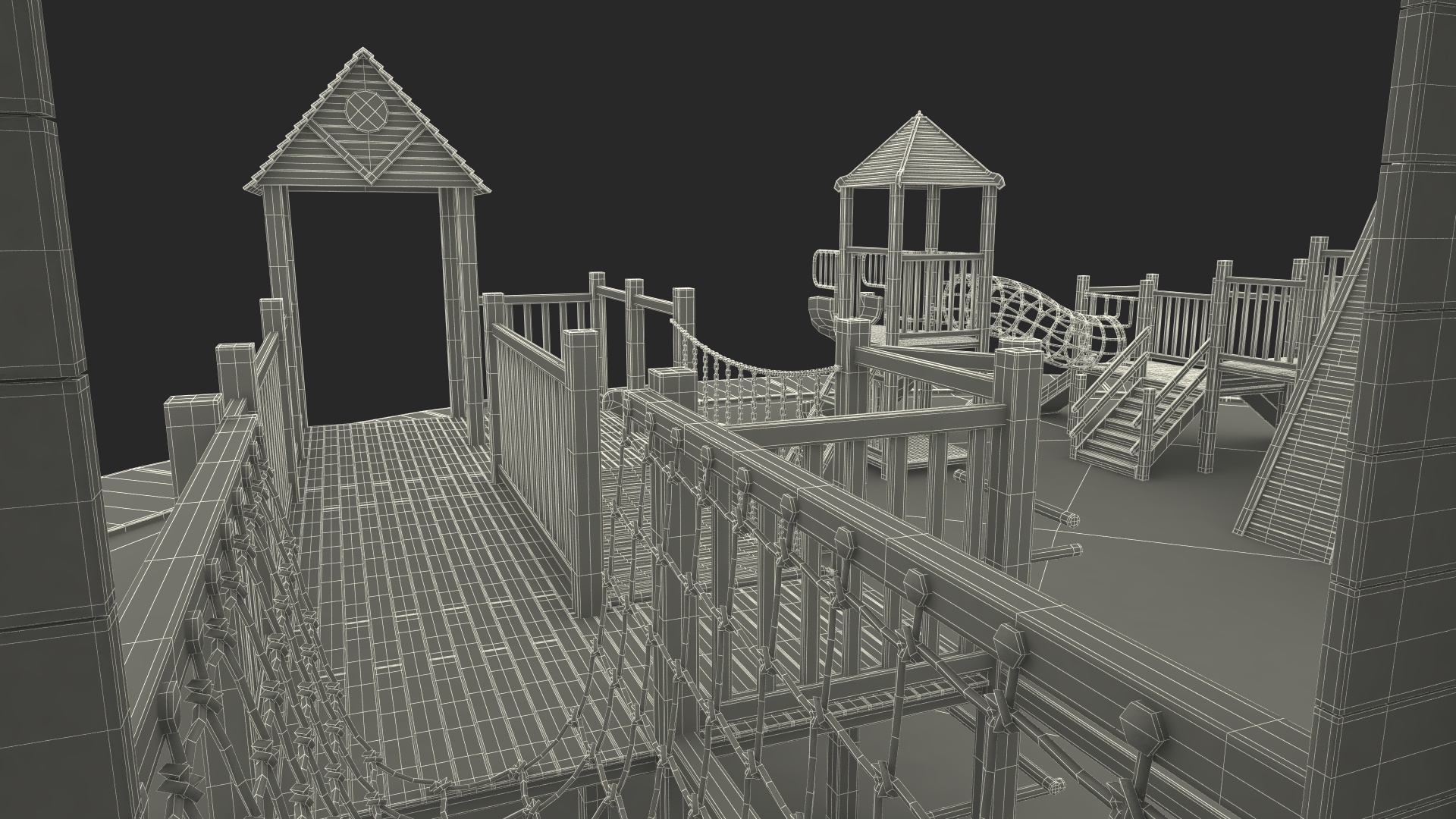 3D model Childrens Playground with Toys