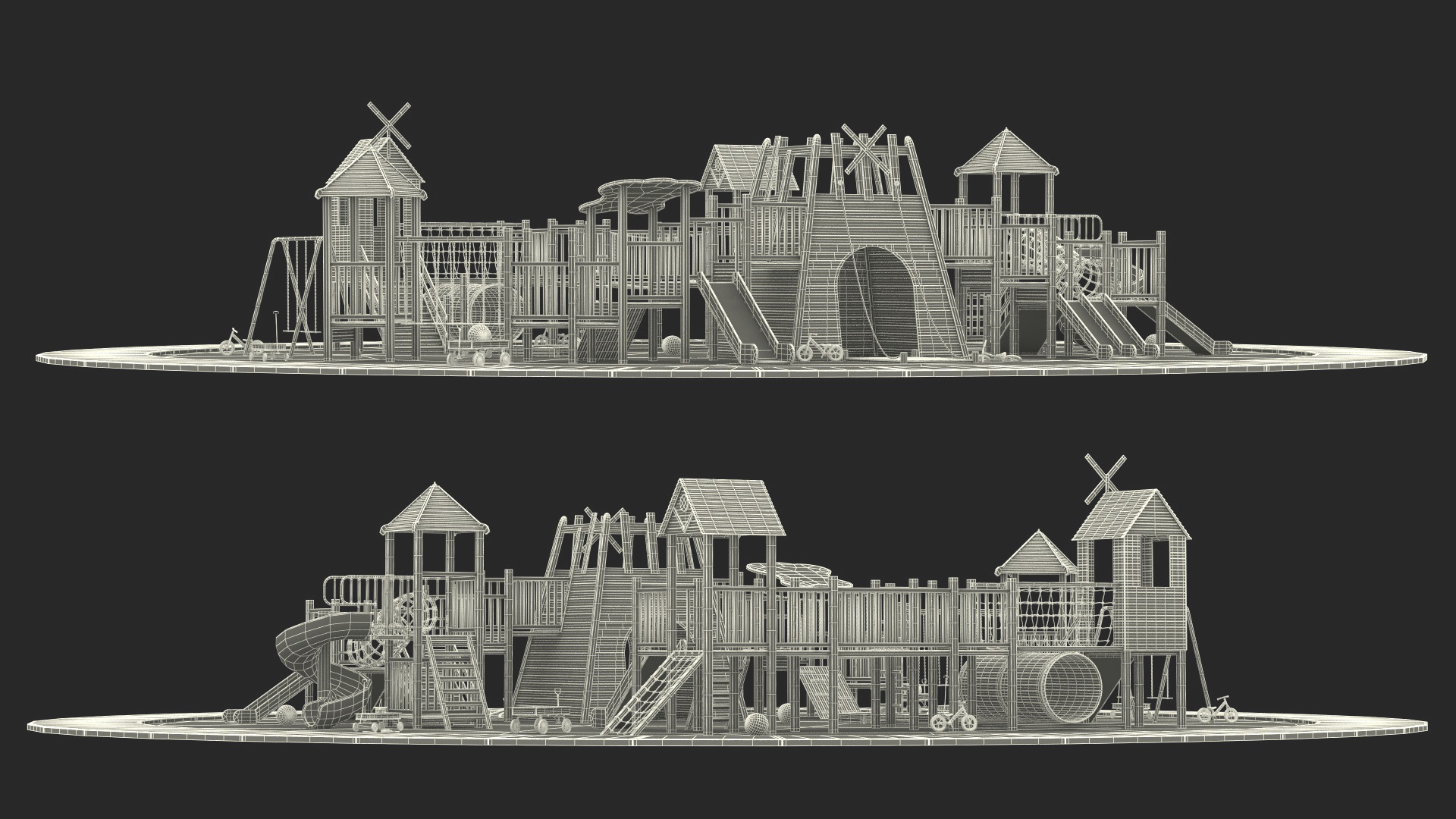 3D model Childrens Playground with Toys