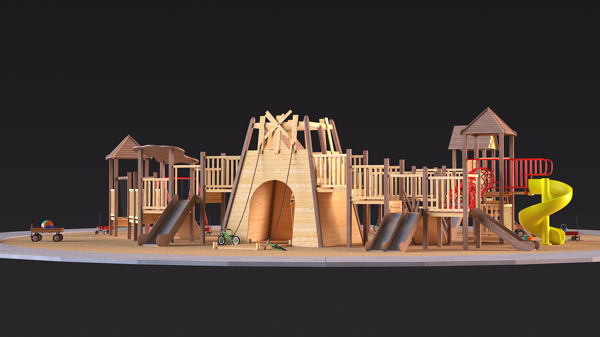 3D model Childrens Playground with Toys