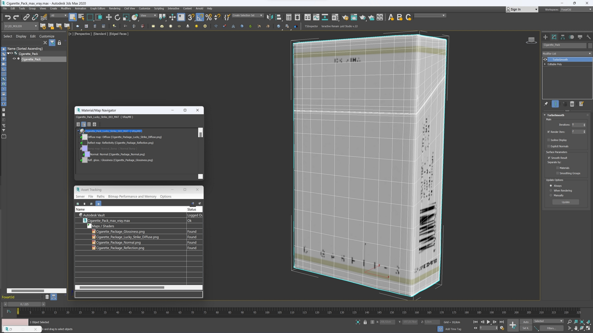 Cigarette Pack 3D model