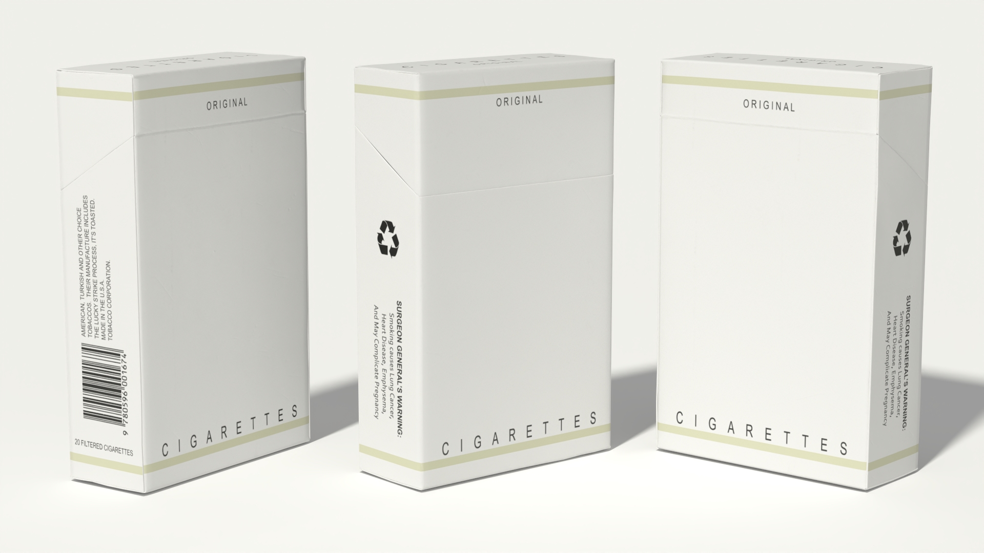 Cigarette Pack 3D model