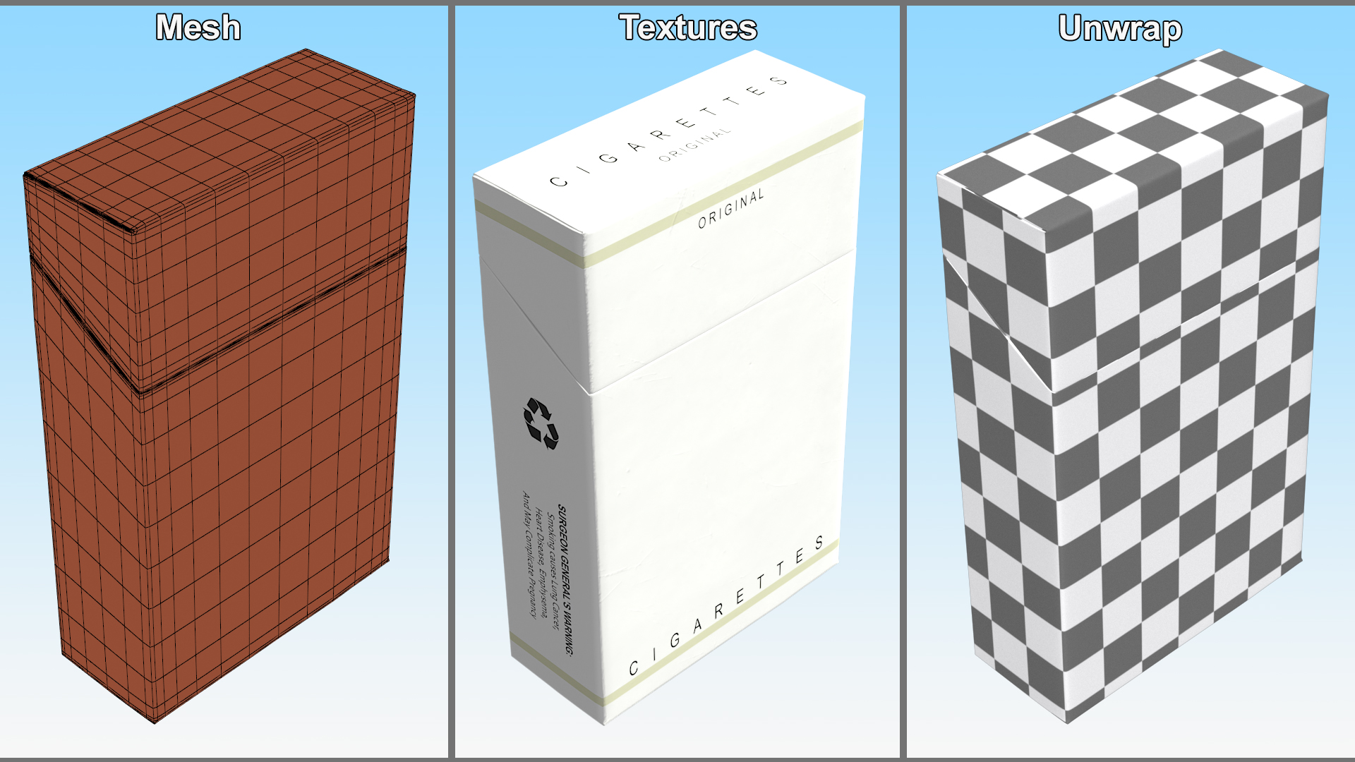 Cigarette Pack 3D model