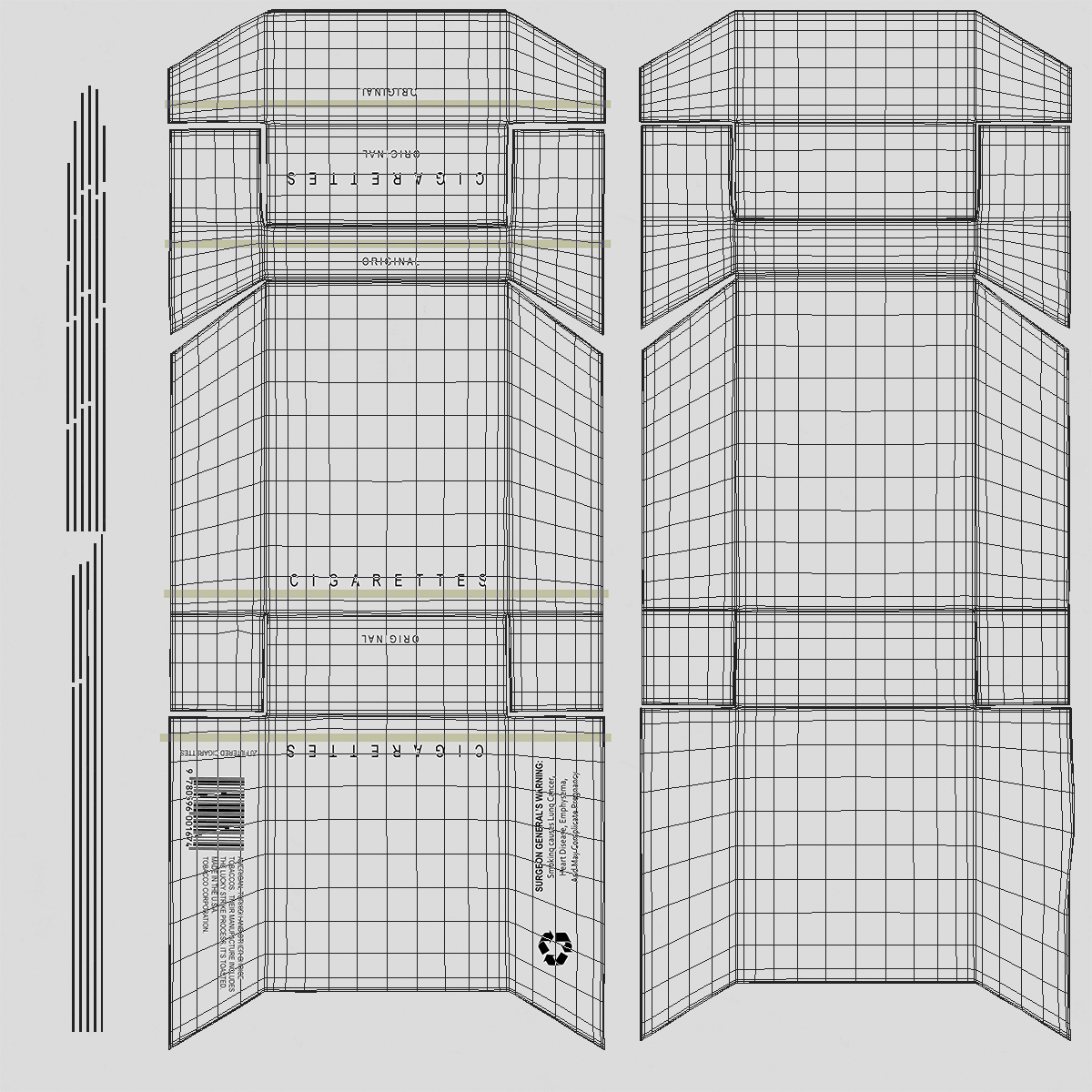 Cigarette Pack 3D model