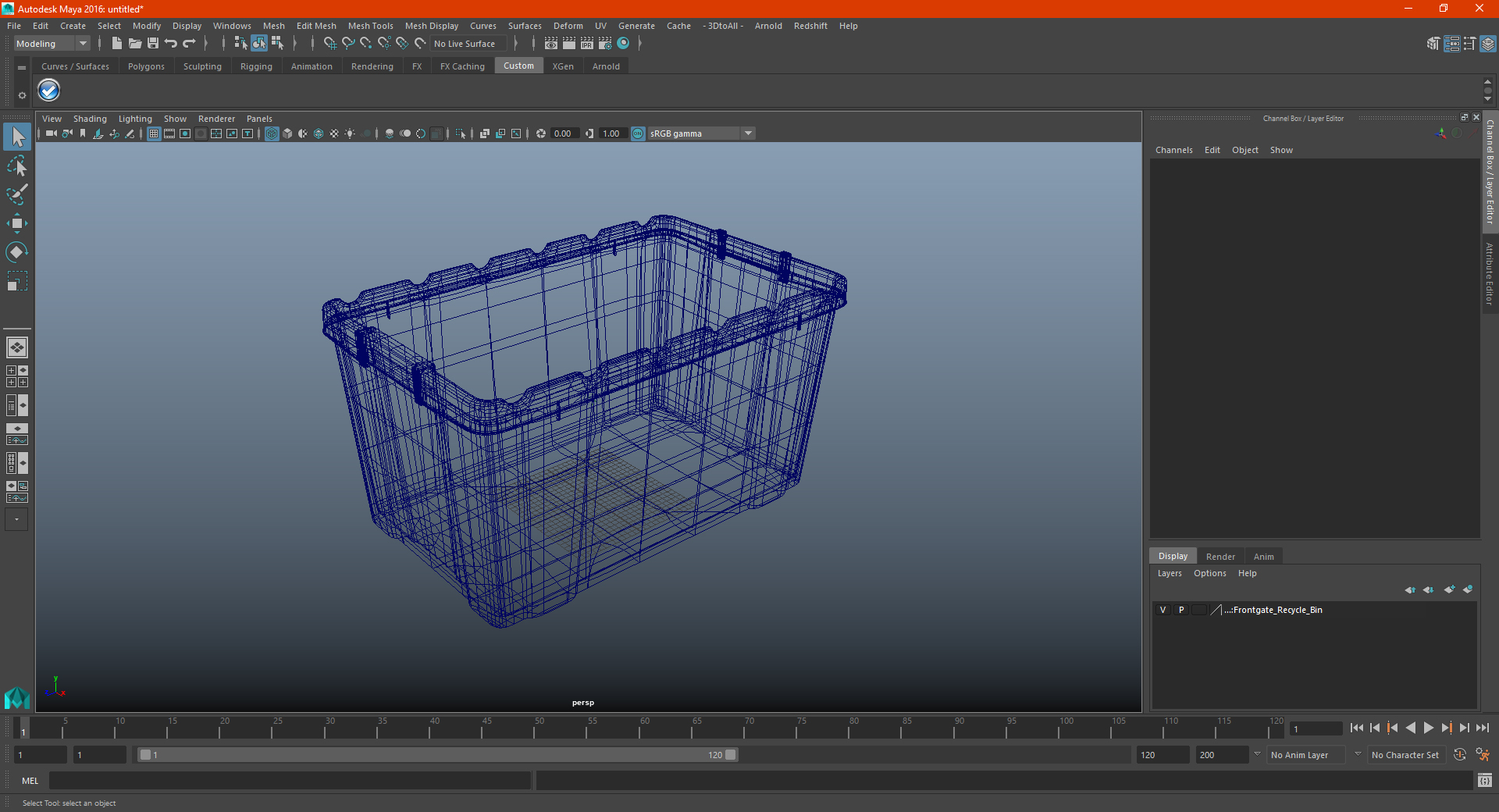 3D Frontgate Recycle Bin