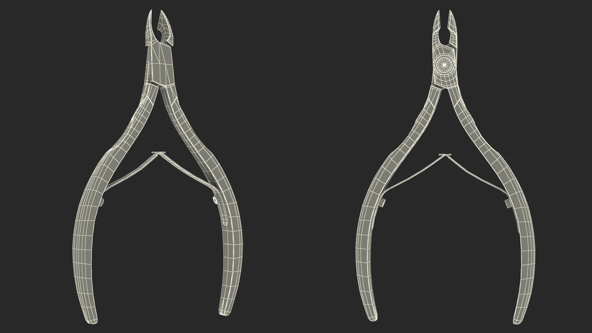 3D model Stainless Steel Cuticle Nipper