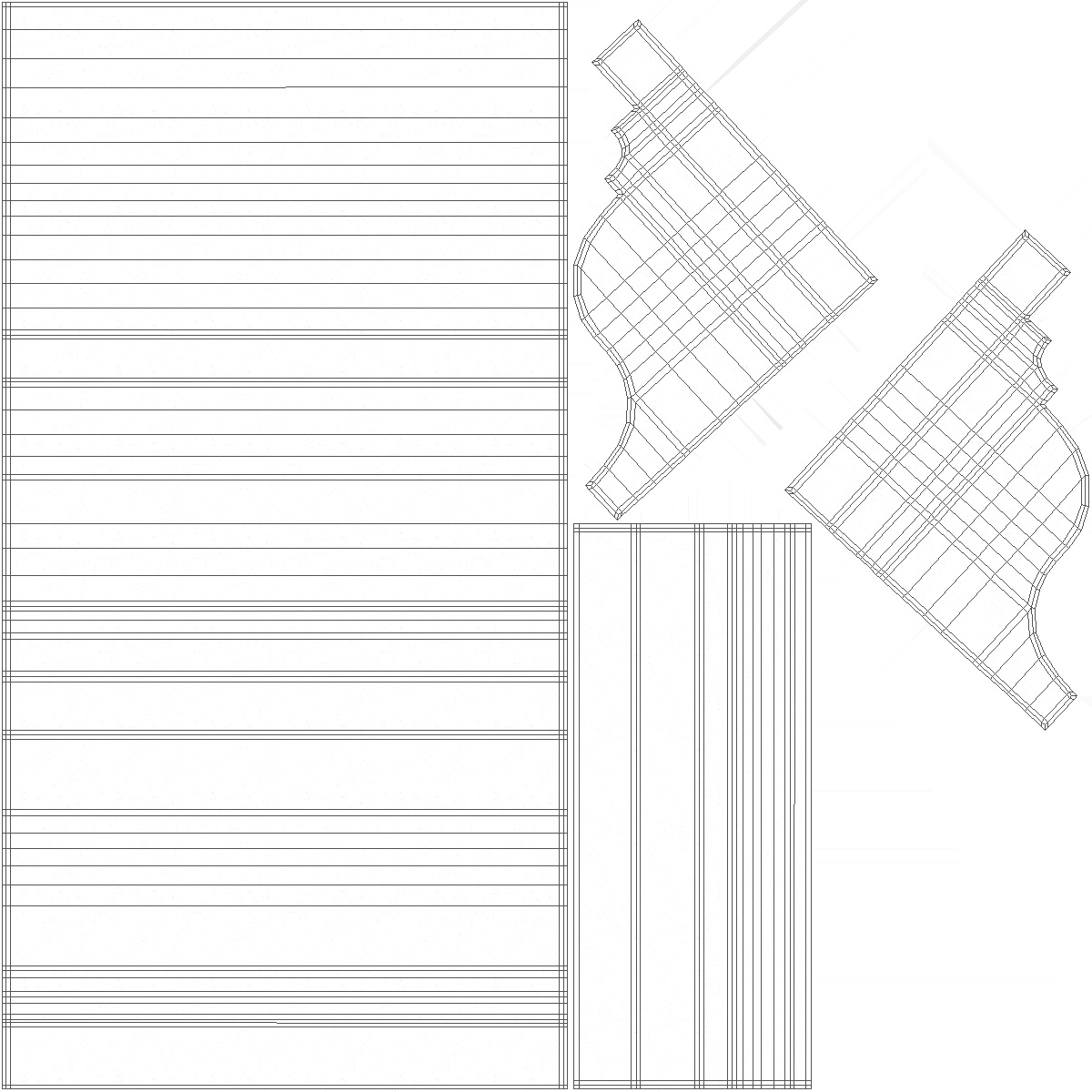 3D Architectural Molding Gypsum Type 17