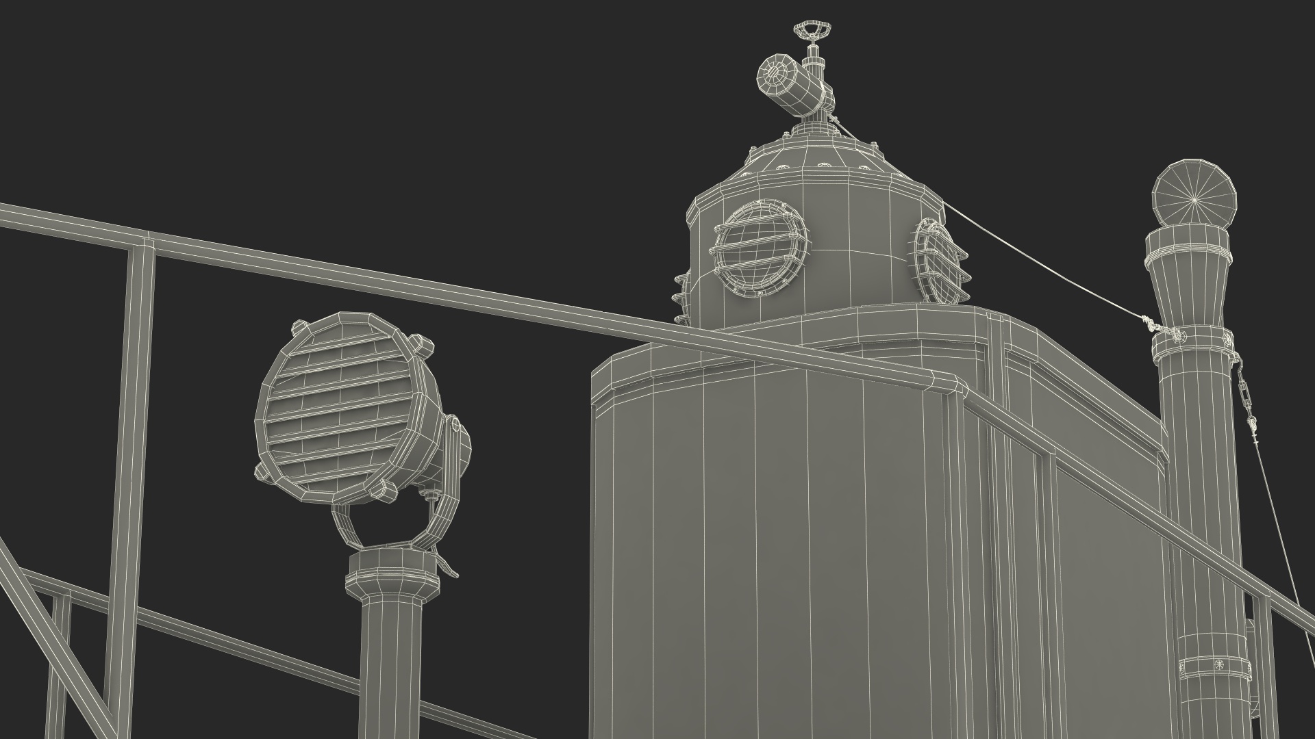 Old Rusty Submarine 3D model