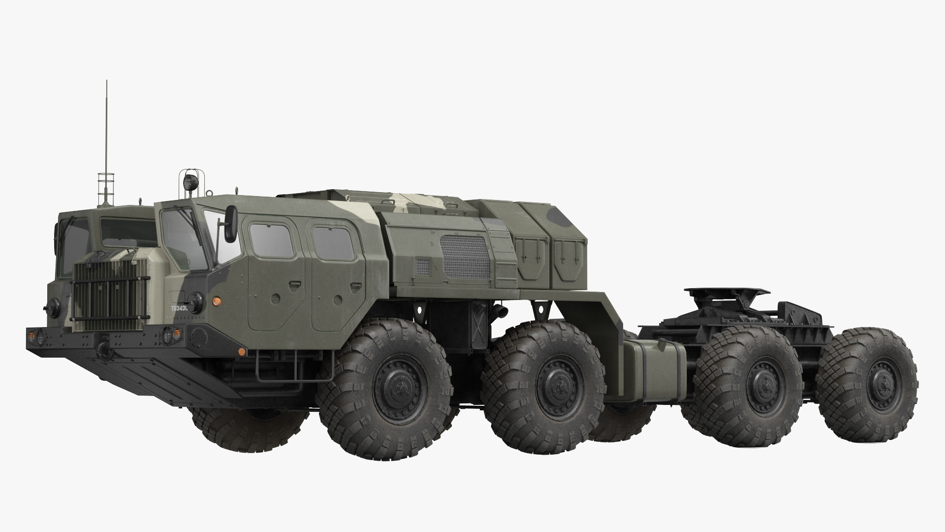 3D Maz 7910 8x8 Truck Camouflage Rigged