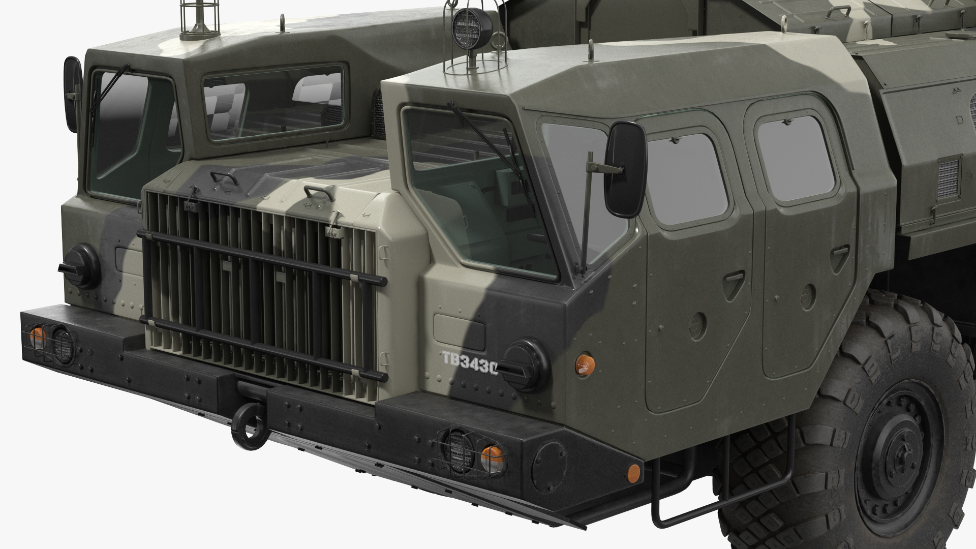 3D Maz 7910 8x8 Truck Camouflage Rigged