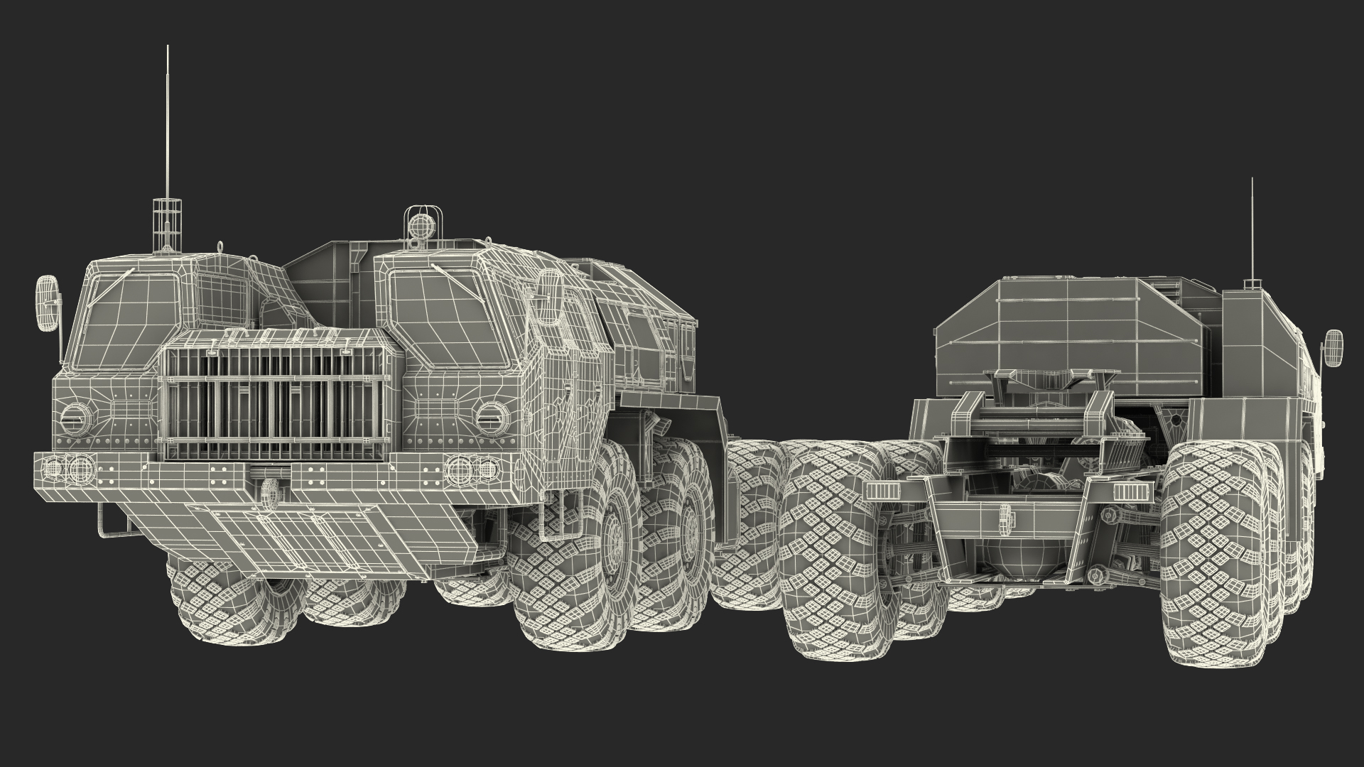 3D Maz 7910 8x8 Truck Camouflage Rigged