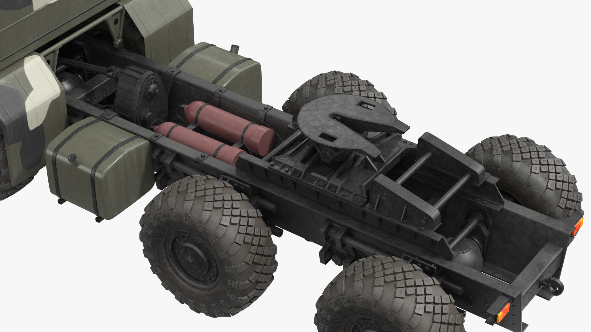 3D Maz 7910 8x8 Truck Camouflage Rigged