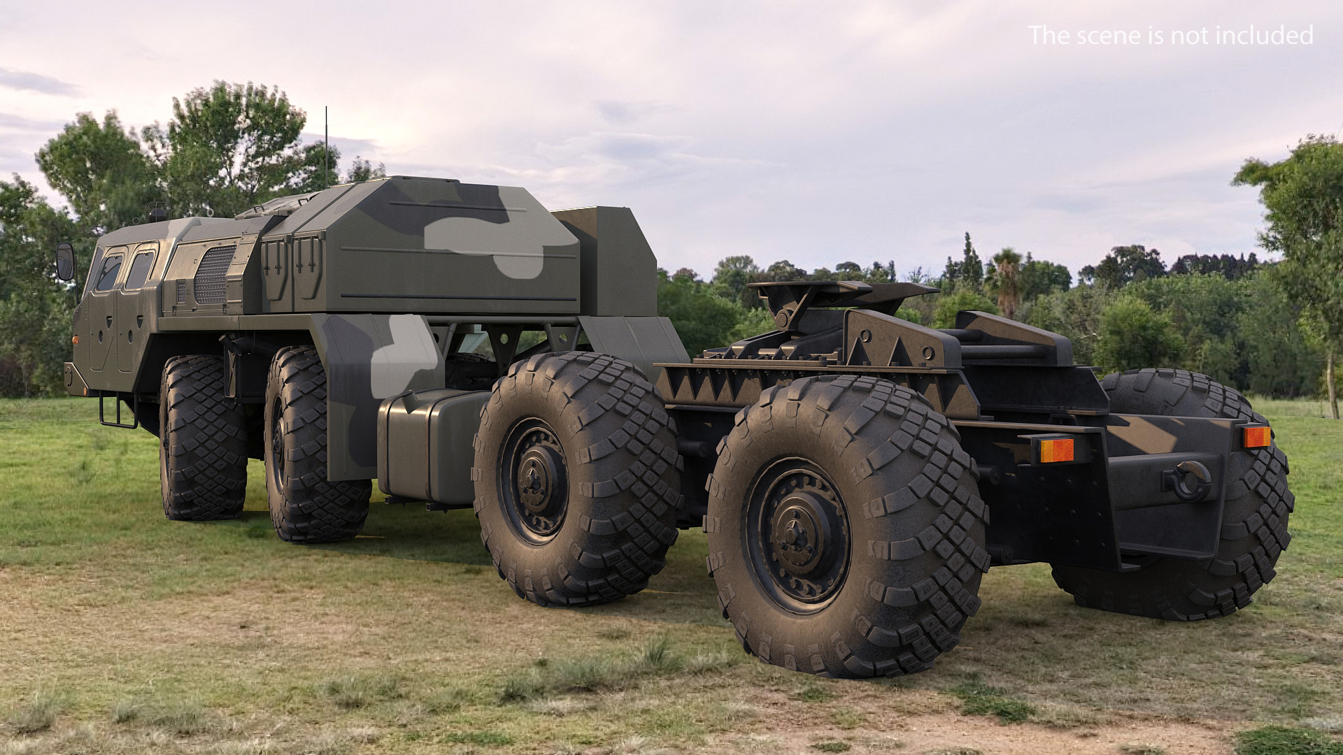 3D Maz 7910 8x8 Truck Camouflage Rigged