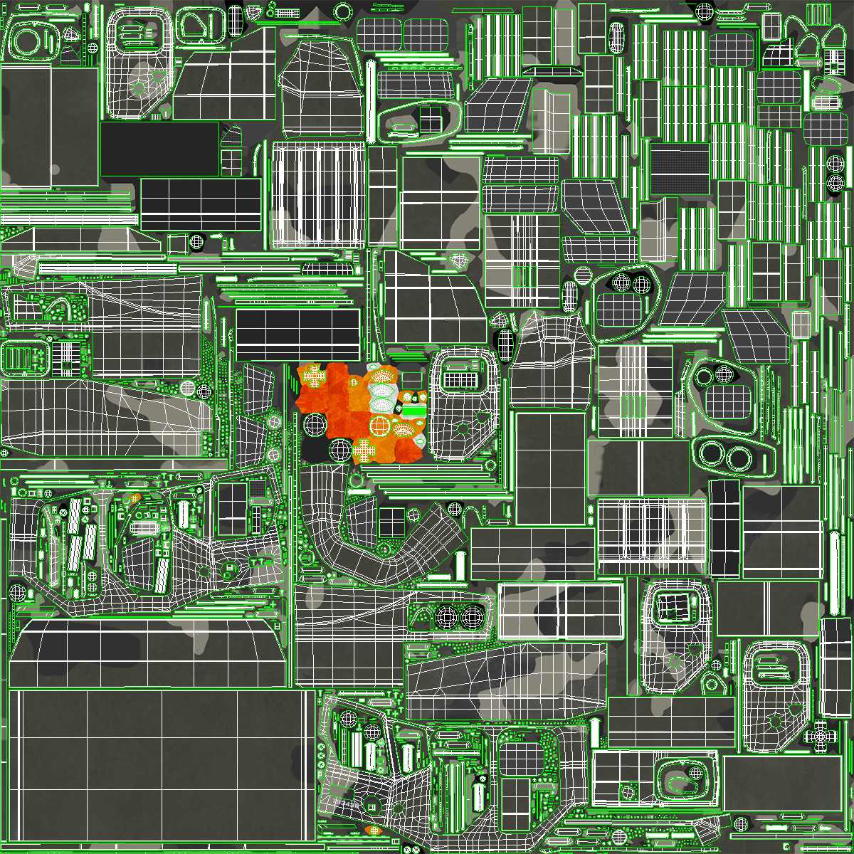 3D Maz 7910 8x8 Truck Camouflage Rigged