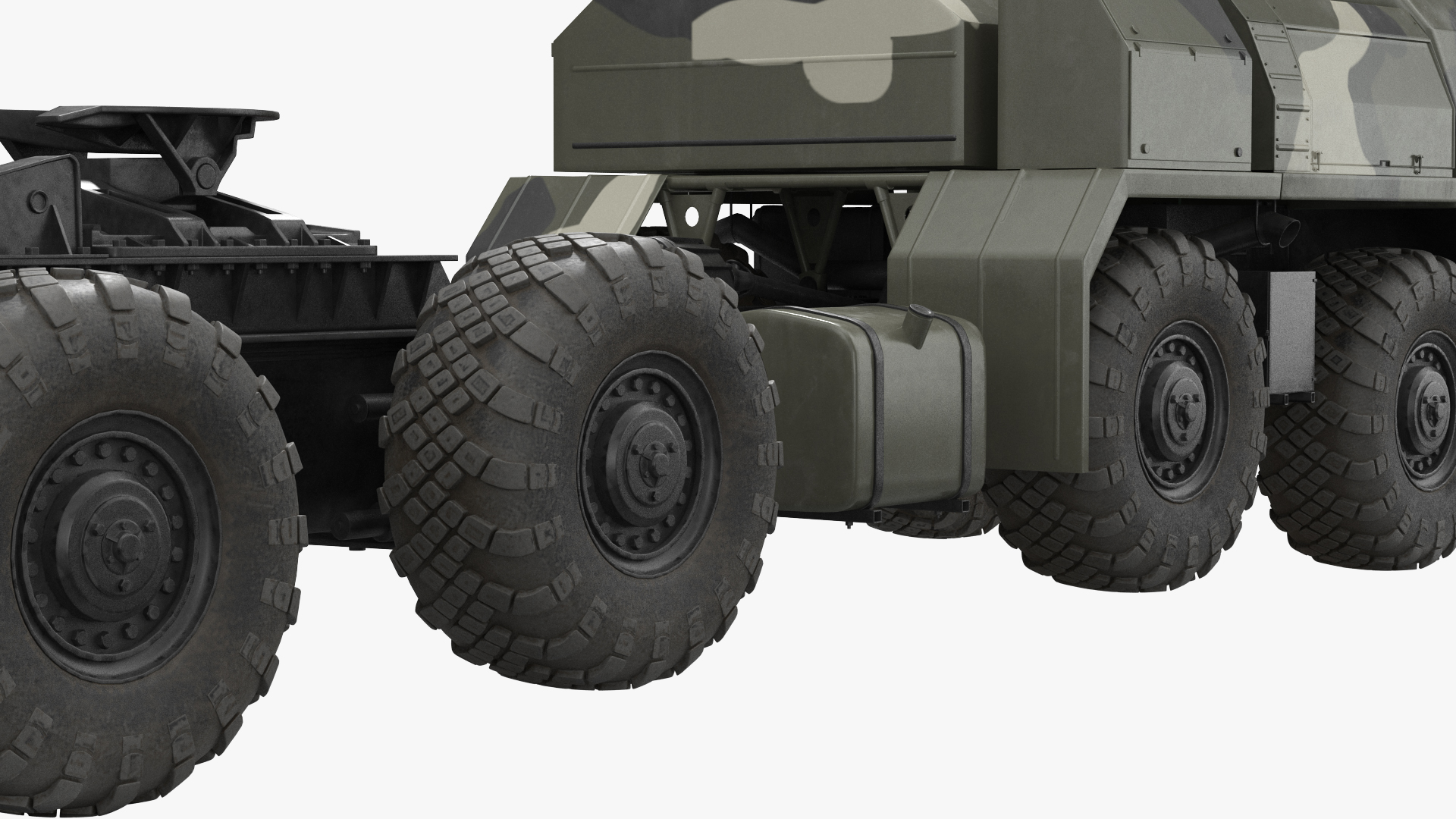 3D Maz 7910 8x8 Truck Camouflage Rigged