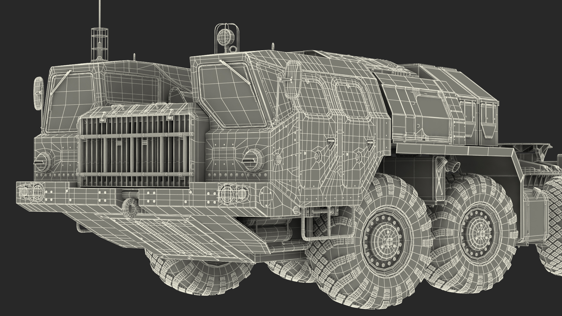 3D Maz 7910 8x8 Truck Camouflage Rigged