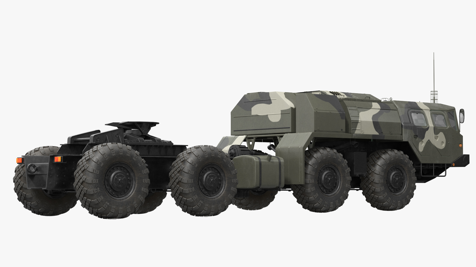 3D Maz 7910 8x8 Truck Camouflage Rigged