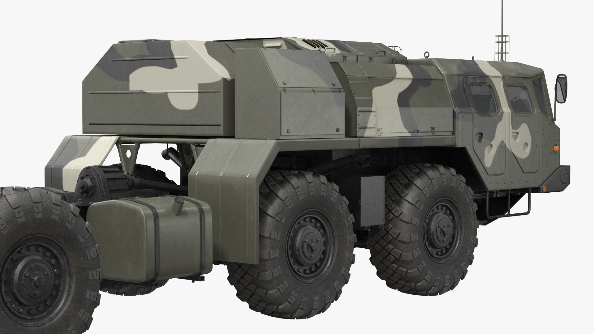 3D Maz 7910 8x8 Truck Camouflage Rigged