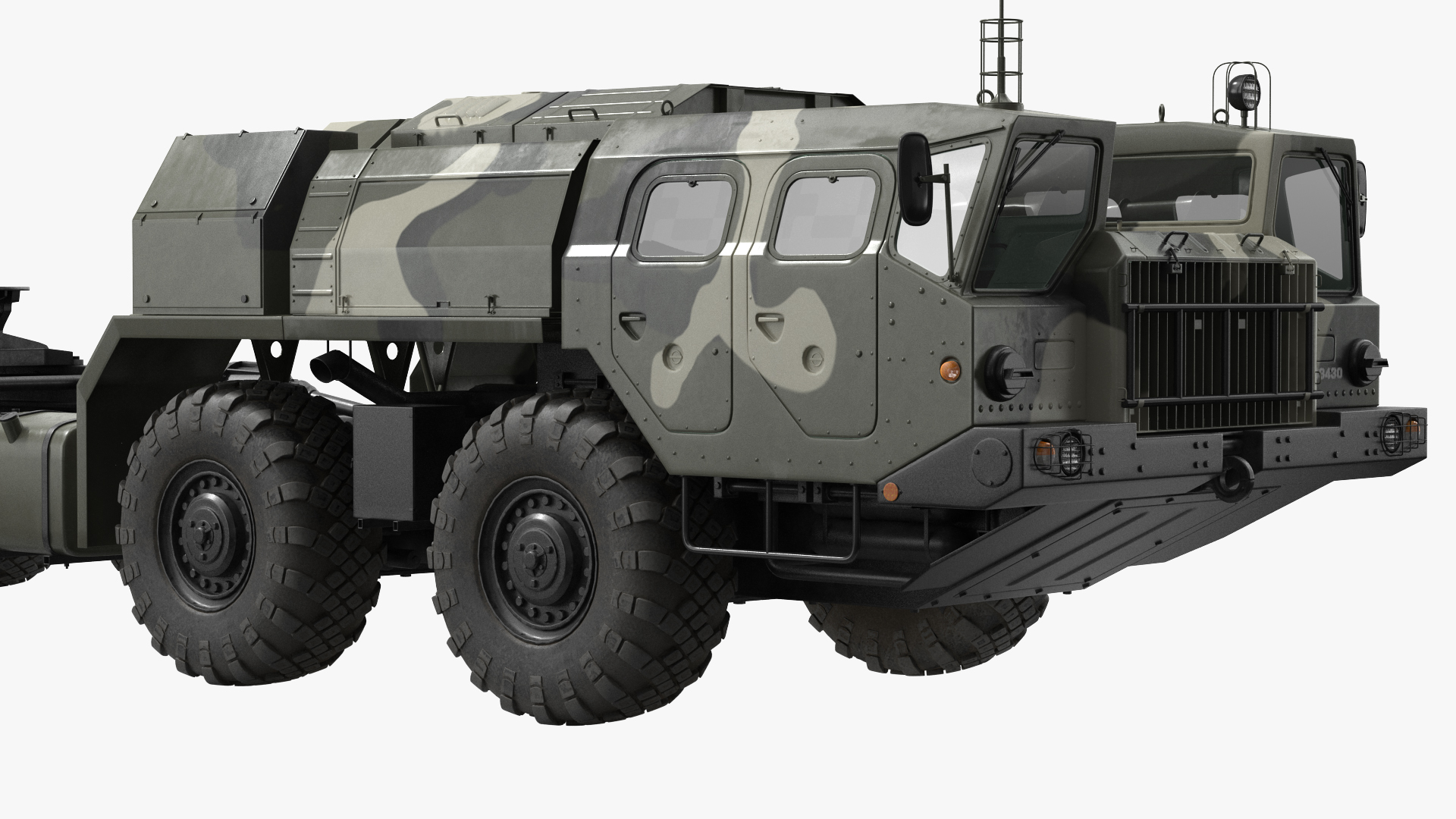 3D Maz 7910 8x8 Truck Camouflage Rigged