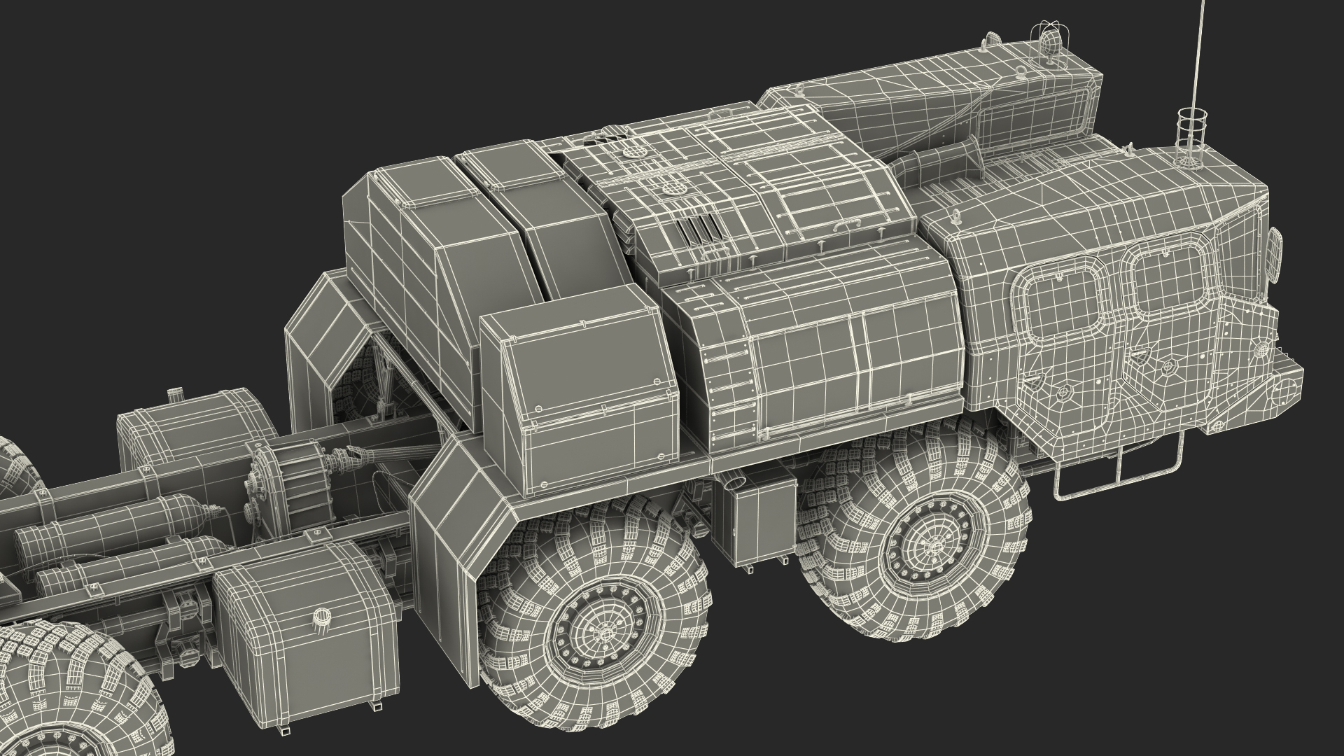 3D Maz 7910 8x8 Truck Camouflage Rigged