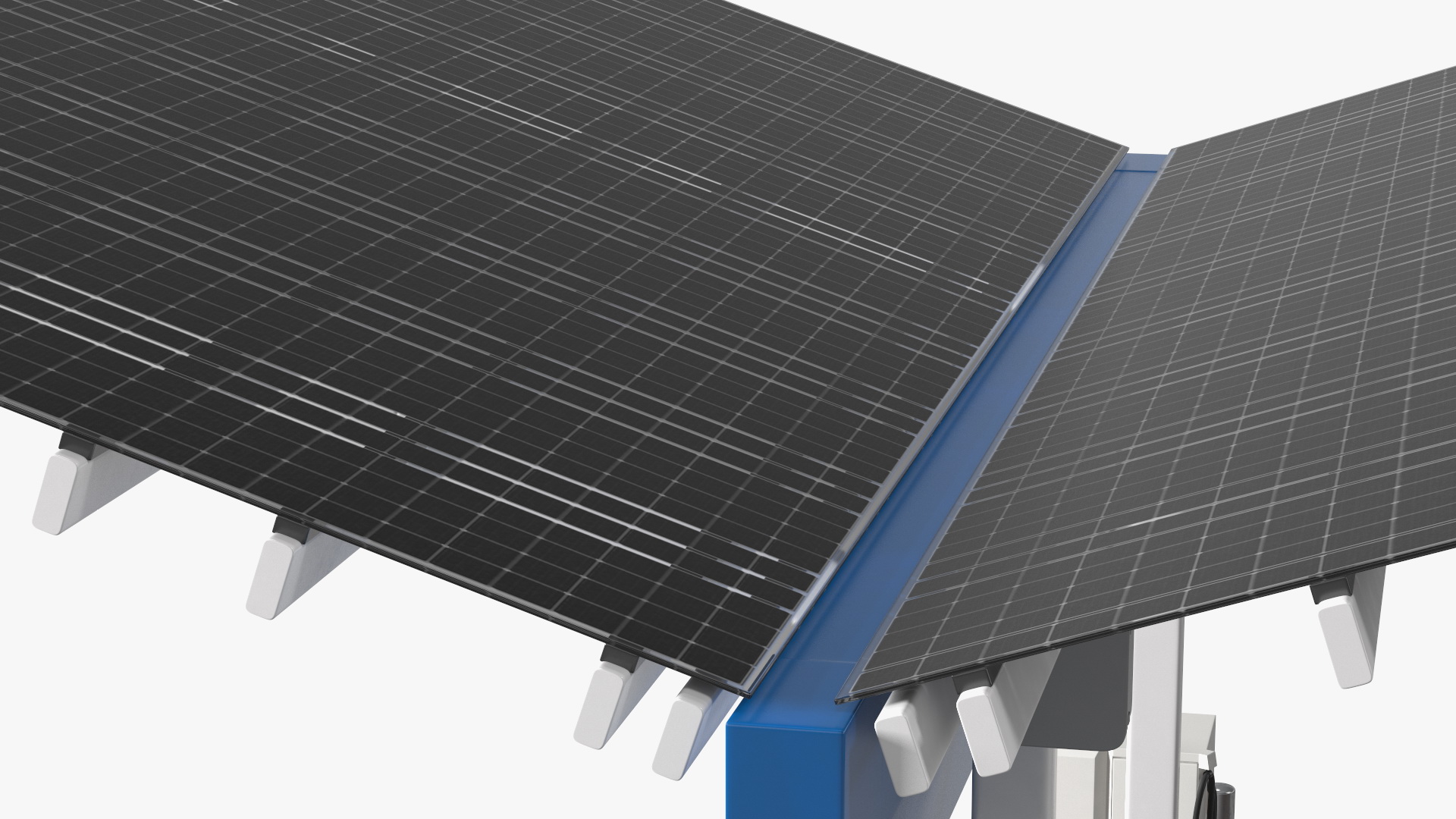 EVgo Fast Charging Station and Electric Cars 3D model