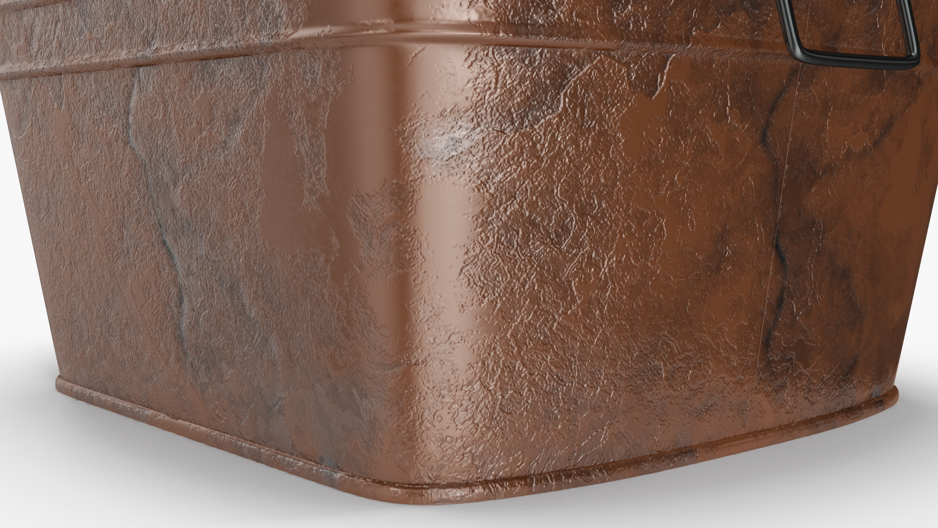 3D Rusty Square Tub