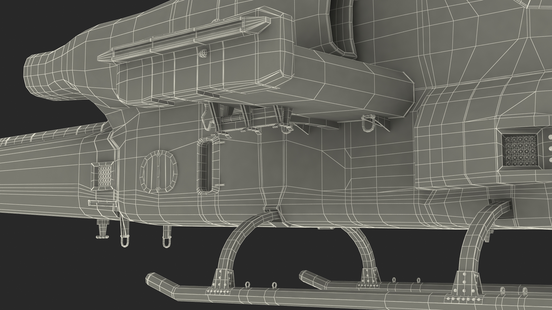 Bell AH-1Z Attack Helicopter Rigged for Maya 3D model