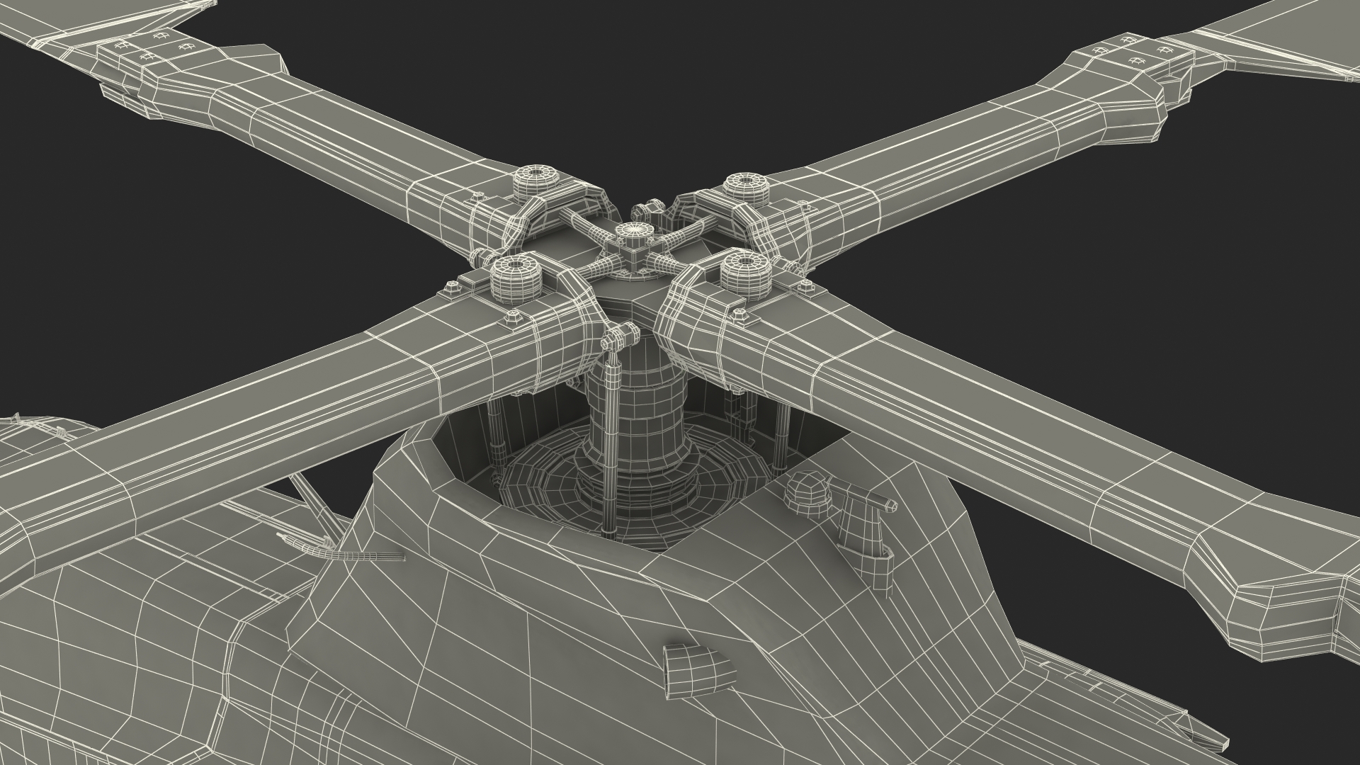 Bell AH-1Z Attack Helicopter Rigged for Maya 3D model