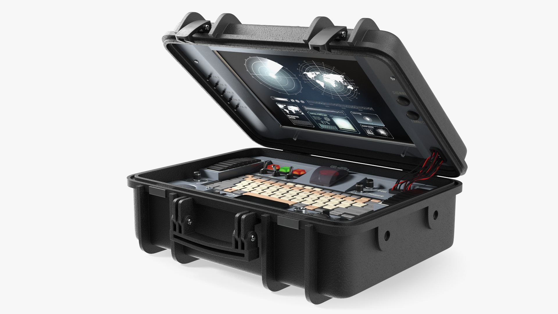 Nuclear Briefcase Rigged 3D model