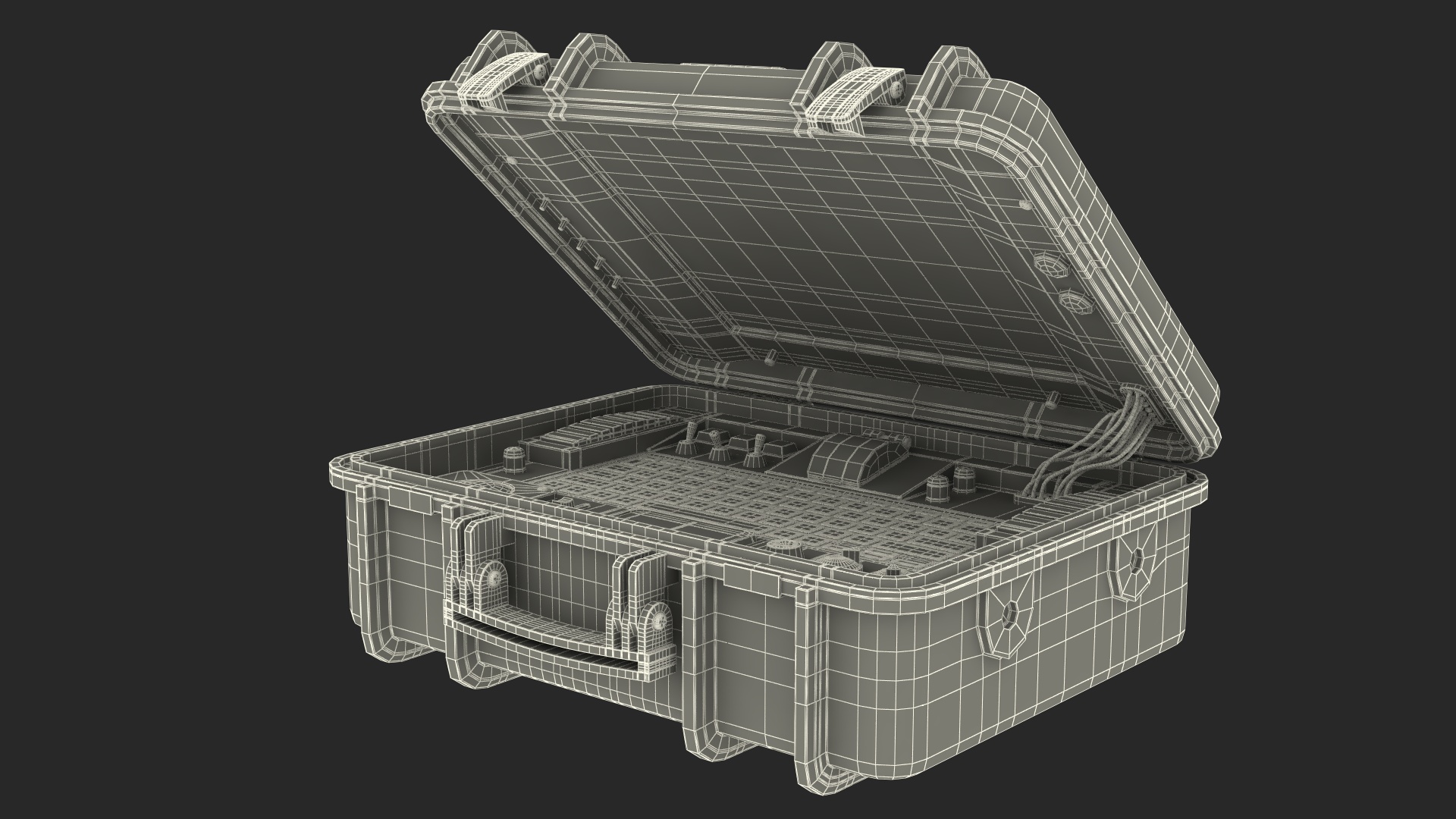 Nuclear Briefcase Rigged 3D model