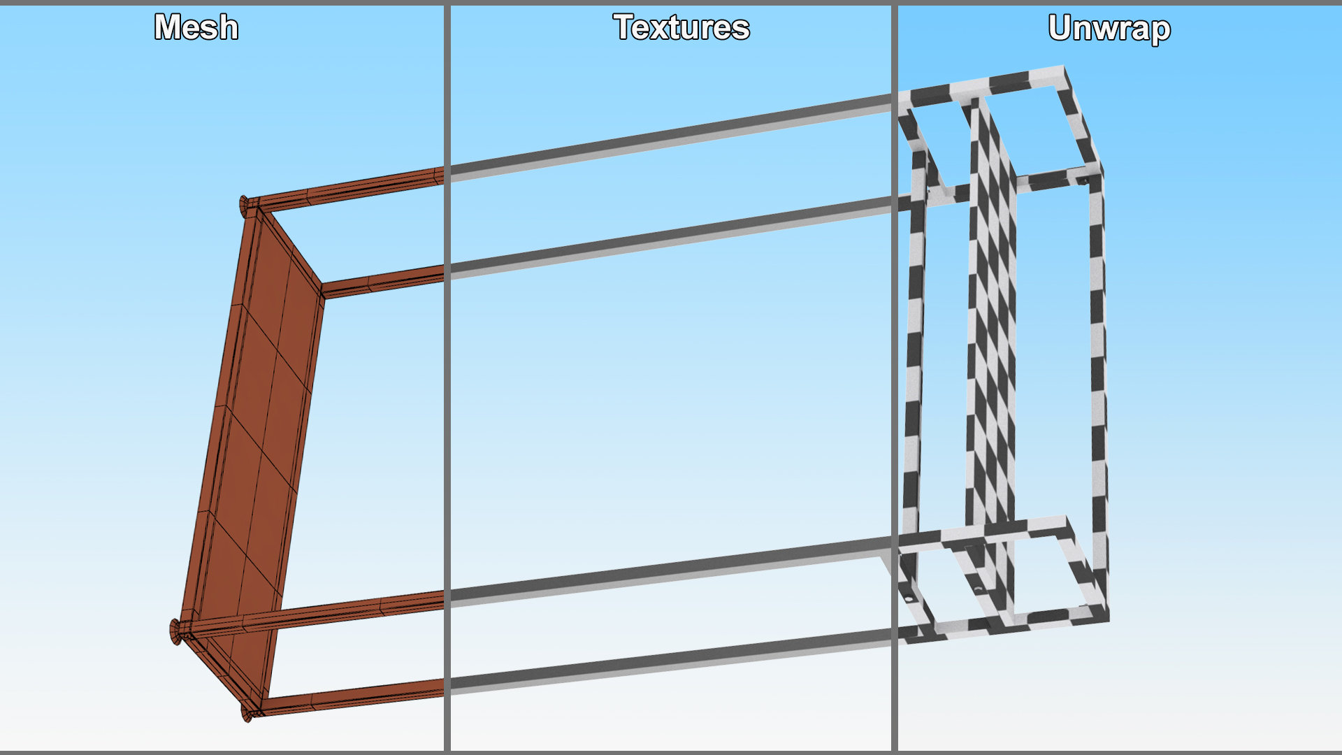 3D Silver Cloth Rack with Shelf model