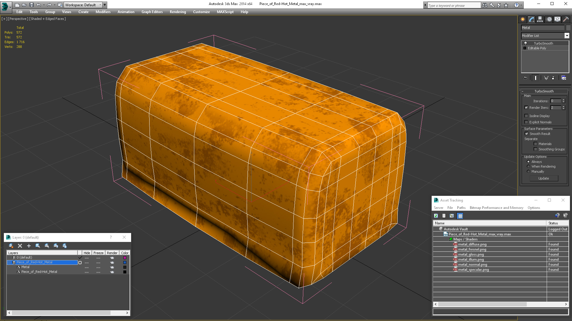 Piece of Red-Hot Metal 3D