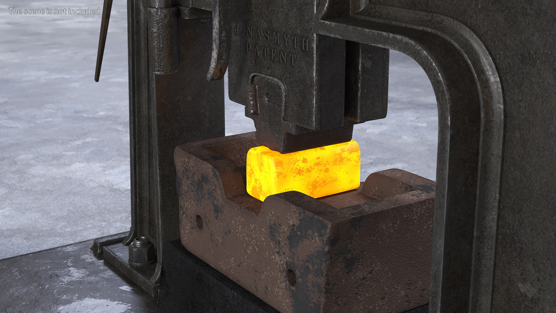 Piece of Red-Hot Metal 3D