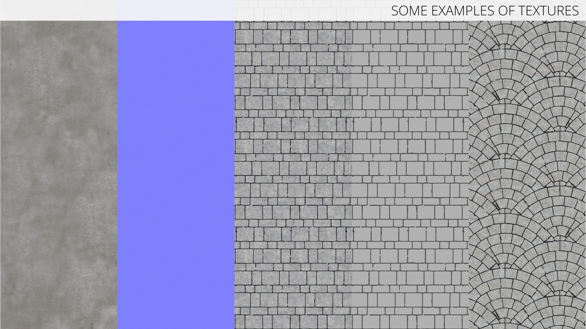 Cobblestone Sidewalk with Concrete Kerb Set Gray, view 7