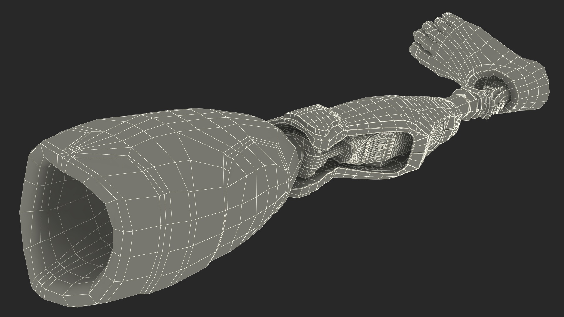 3D model Sportsman Wearing Prosthetic Leg Walking Pose