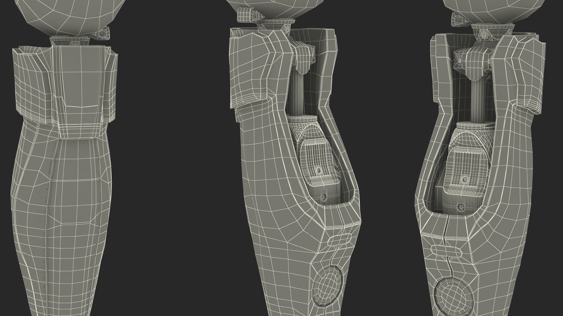 3D model Sportsman Wearing Prosthetic Leg Walking Pose