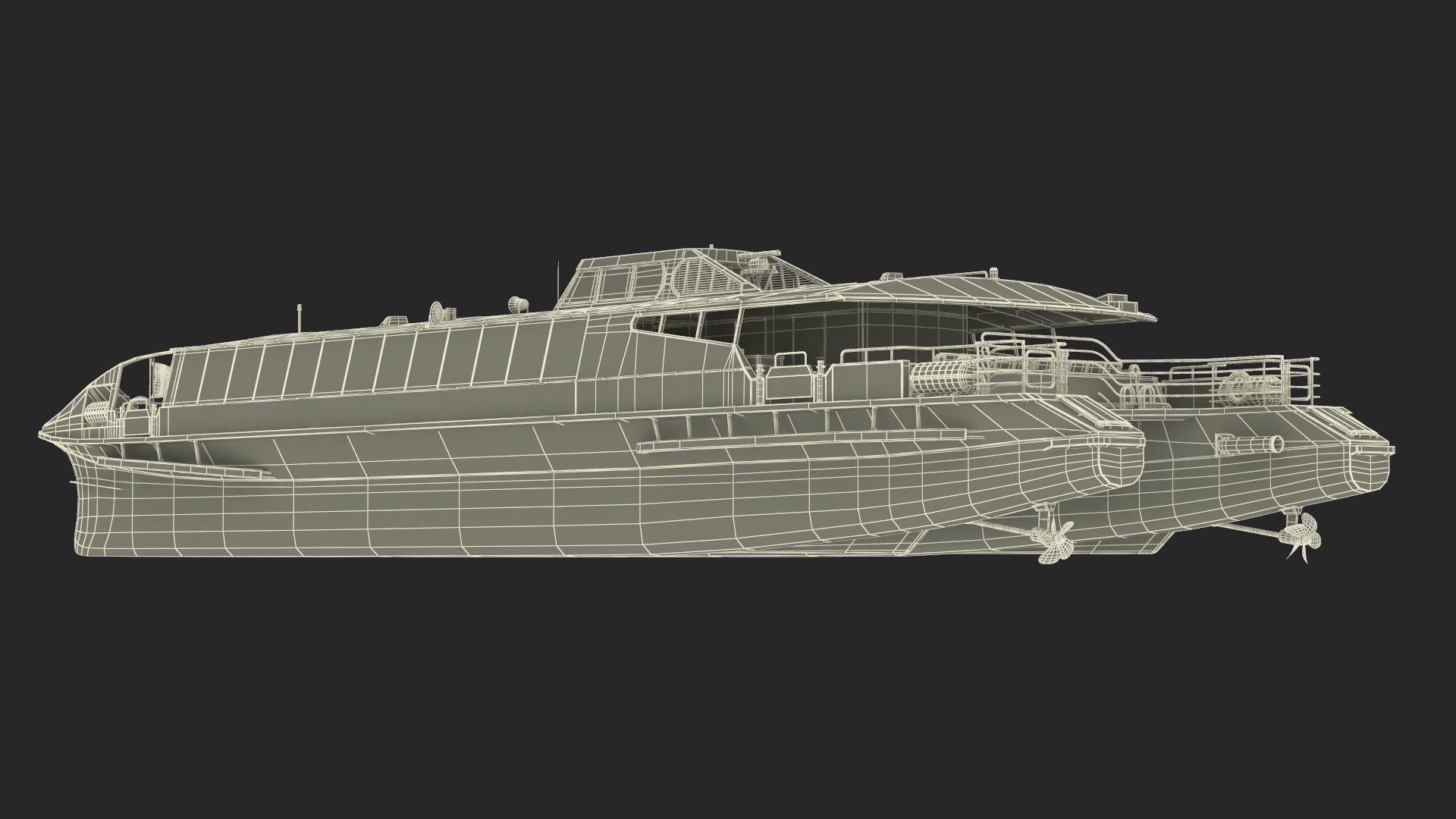 River Bus Boat 3D model