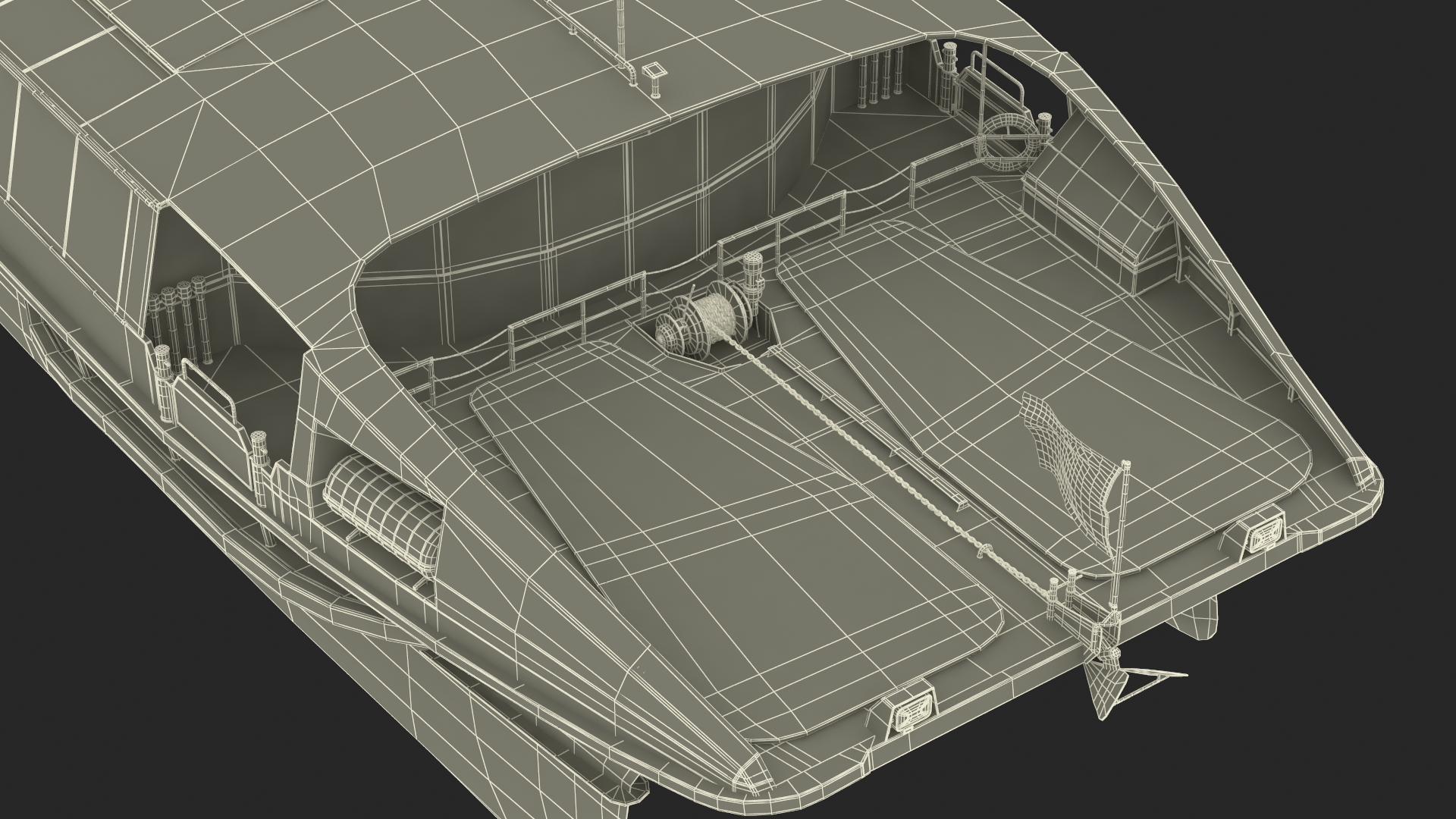 River Bus Boat 3D model