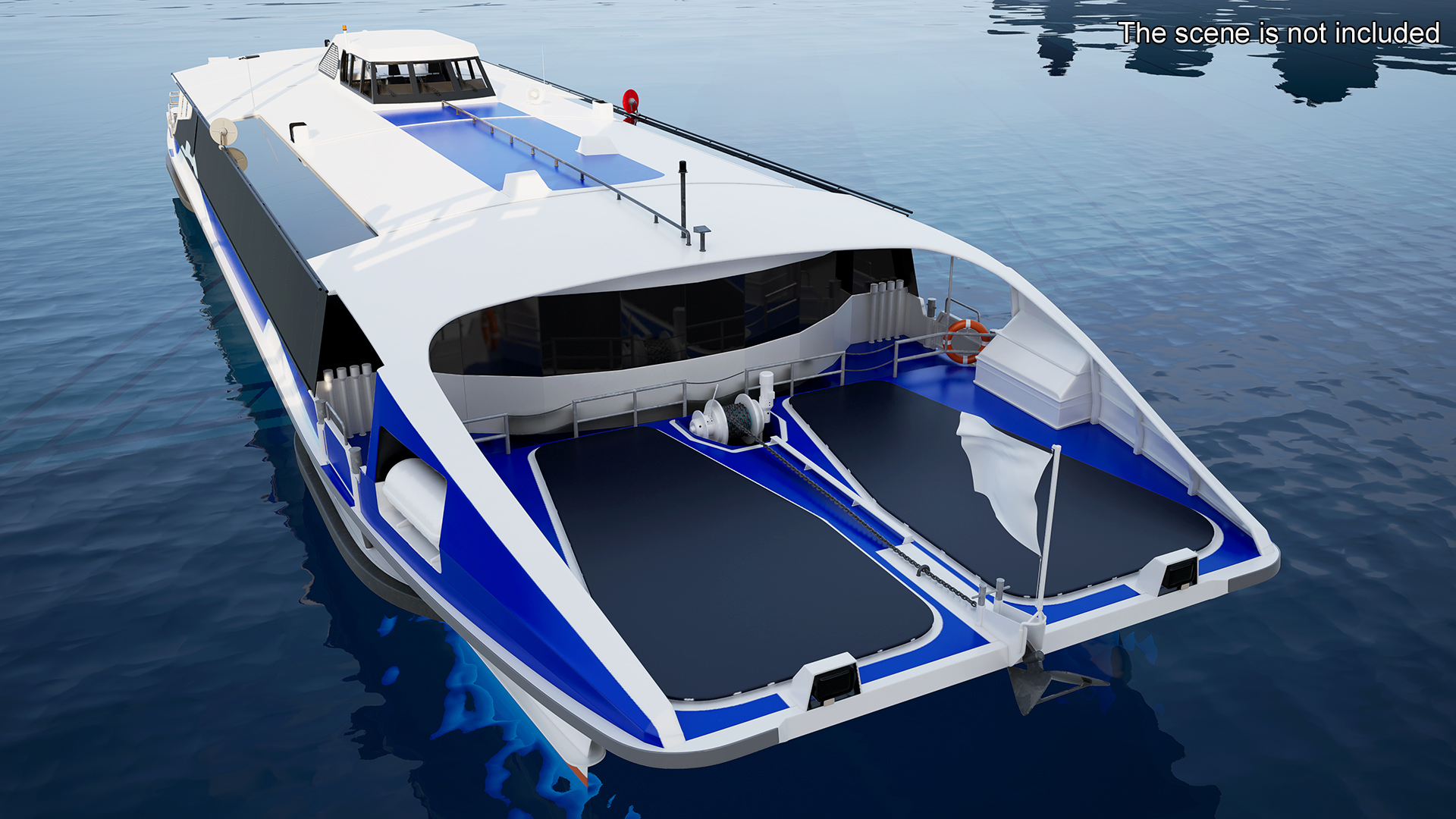 River Bus Boat 3D model