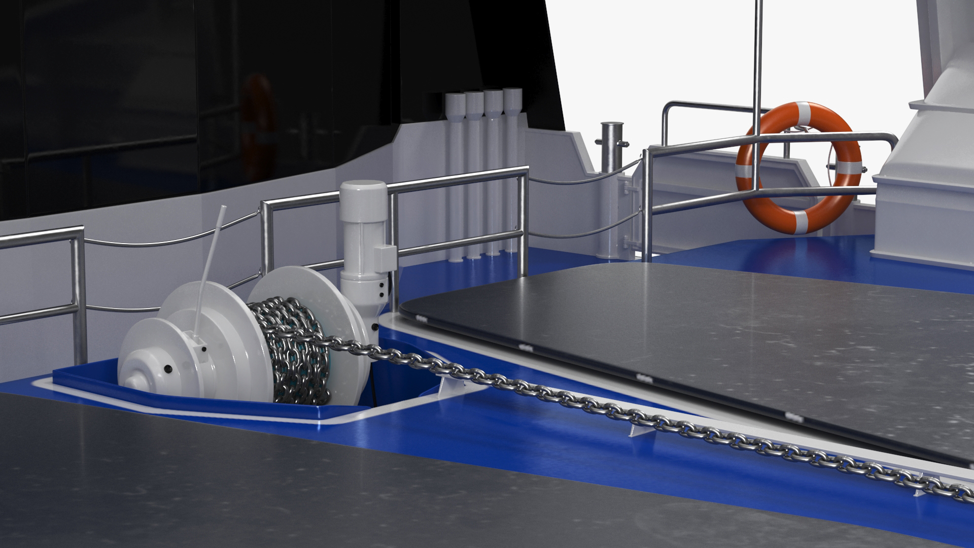 River Bus Boat 3D model