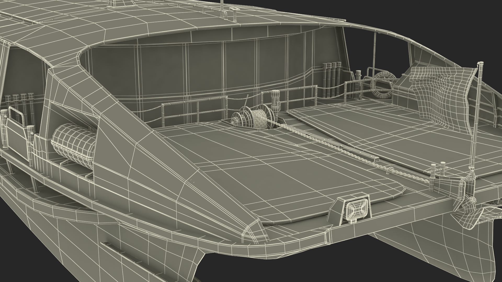 River Bus Boat 3D model