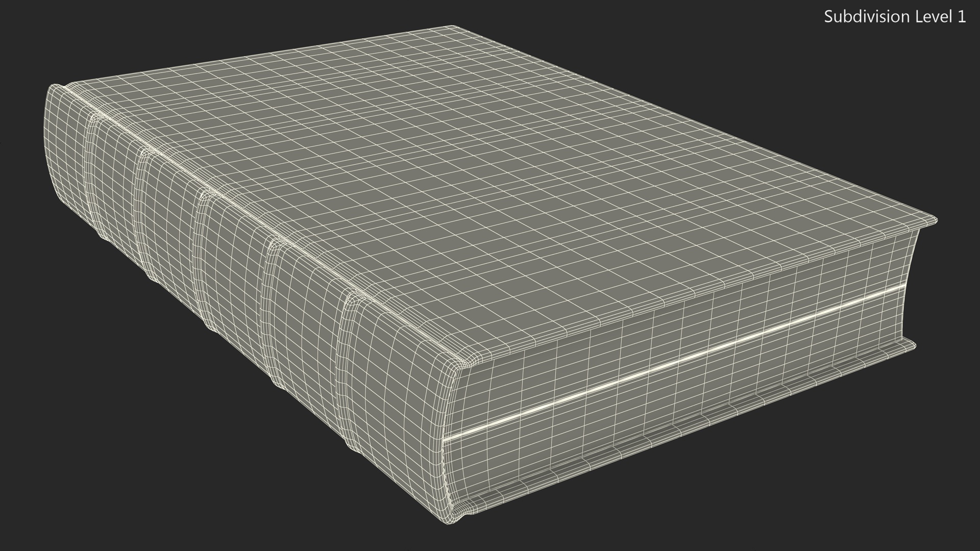 3D Classic Hardcover Book Red